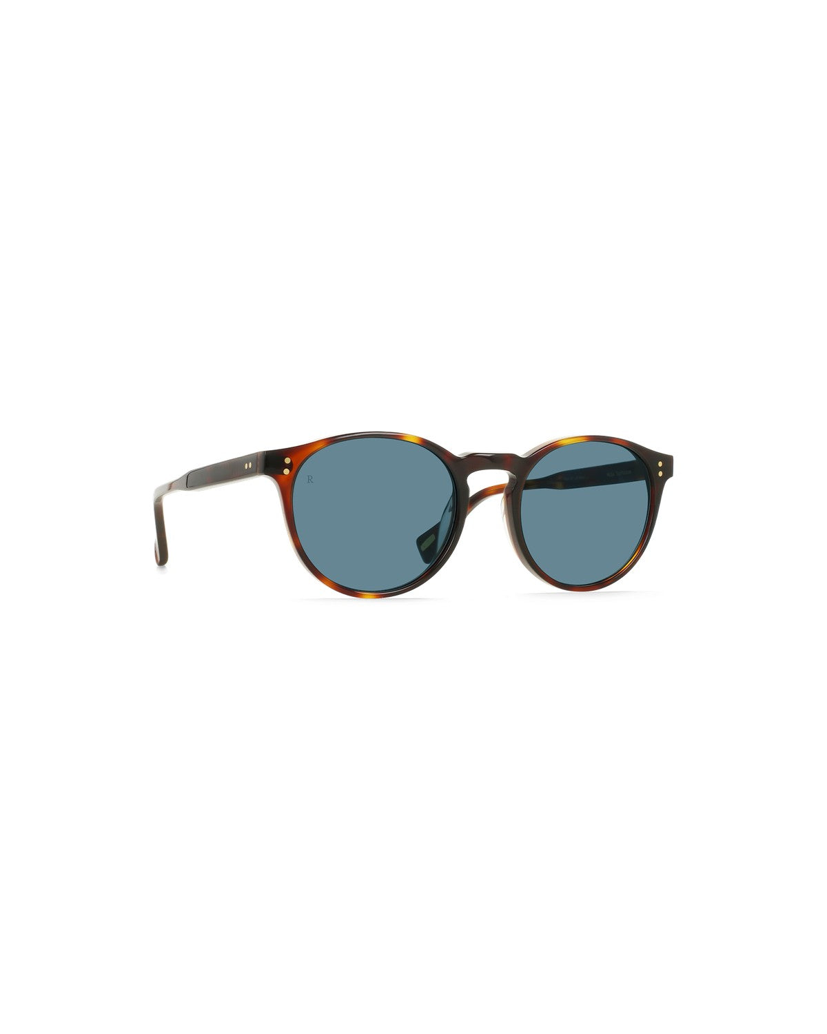 Angle view of RAEN Beal Sun 50 Kola Tortoise Plume sunglasses.