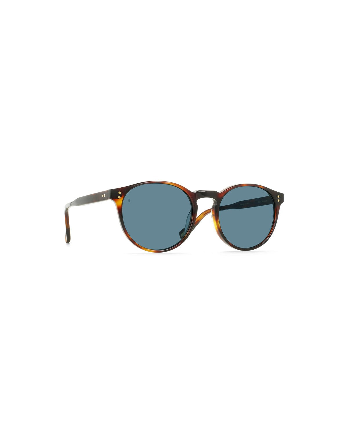 Angle view of RAEN Beal Sun 52 Kola Tortoise Plume sunglasses.