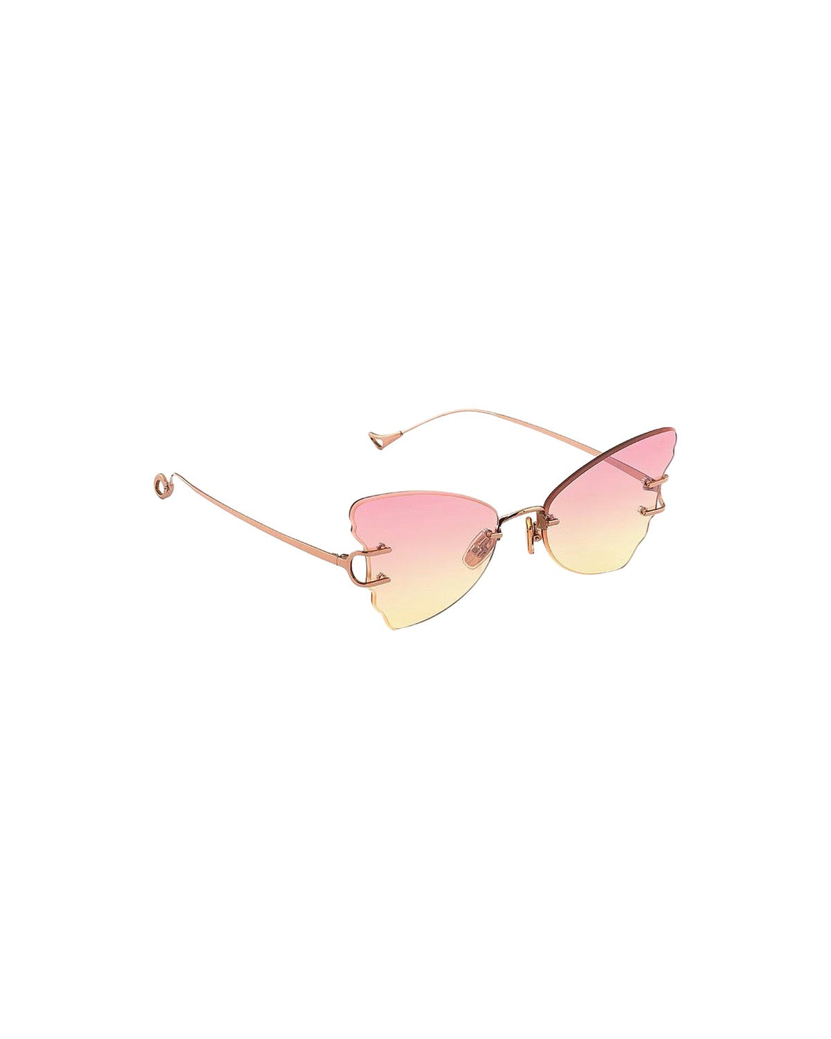 Angled view of EYEPETIZER BEAT C.9-22F sunglasses showing temples and gradient lenses.