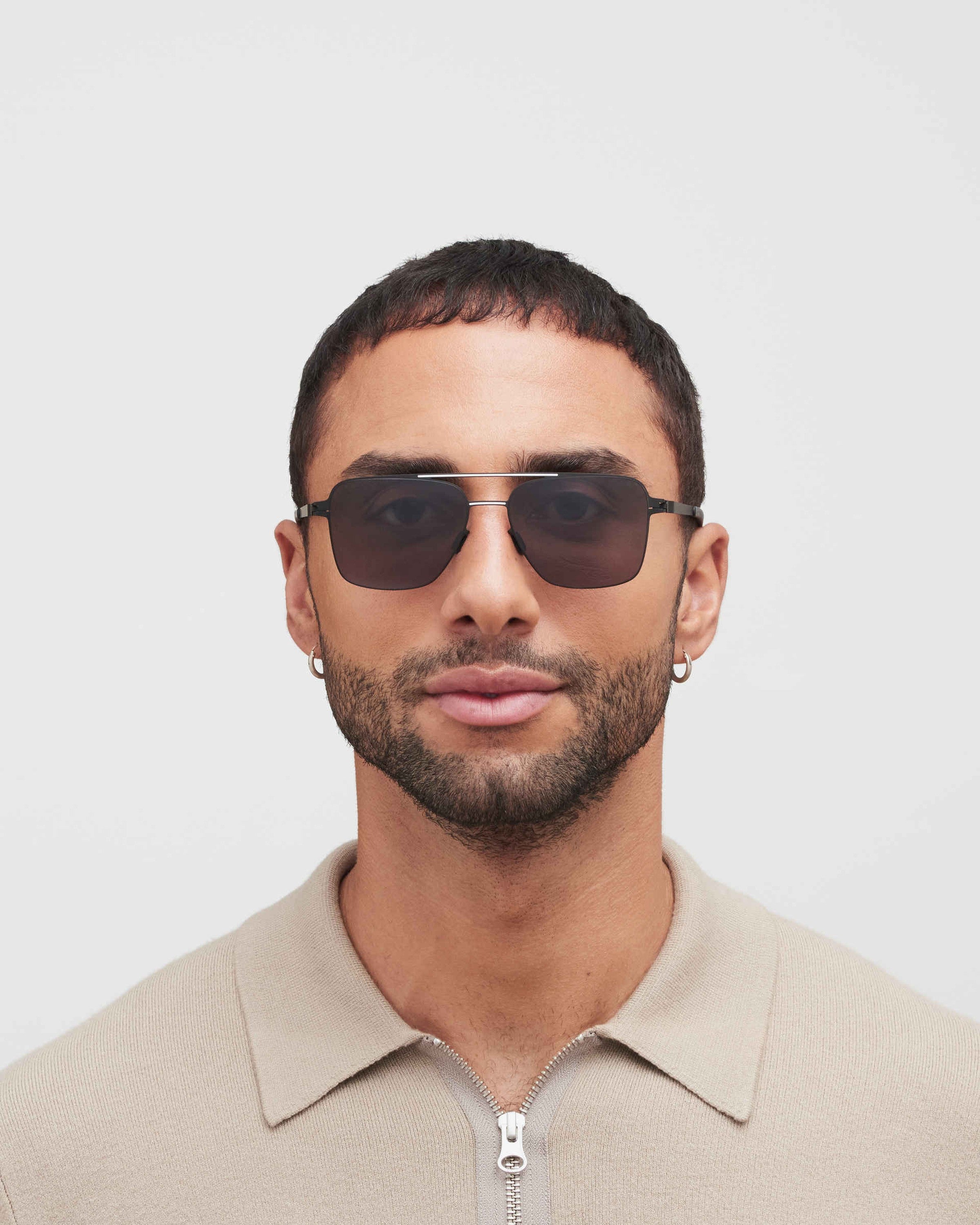 MYKITA BERNIE BLACK/WHITE Black/White / Polarized Pro Hi-Con Grey