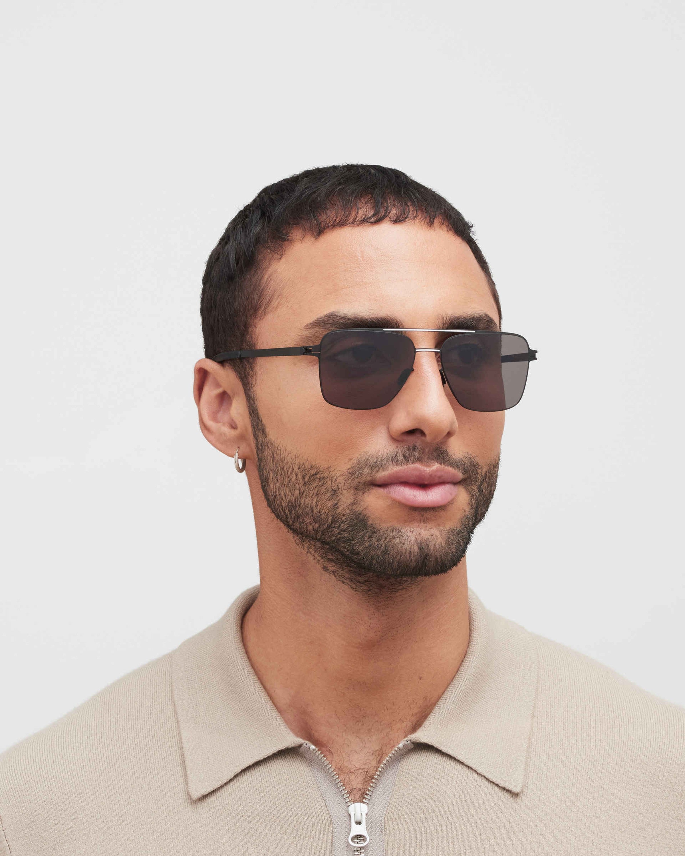 MYKITA BERNIE BLACK/WHITE Black/White / Polarized Pro Hi-Con Grey