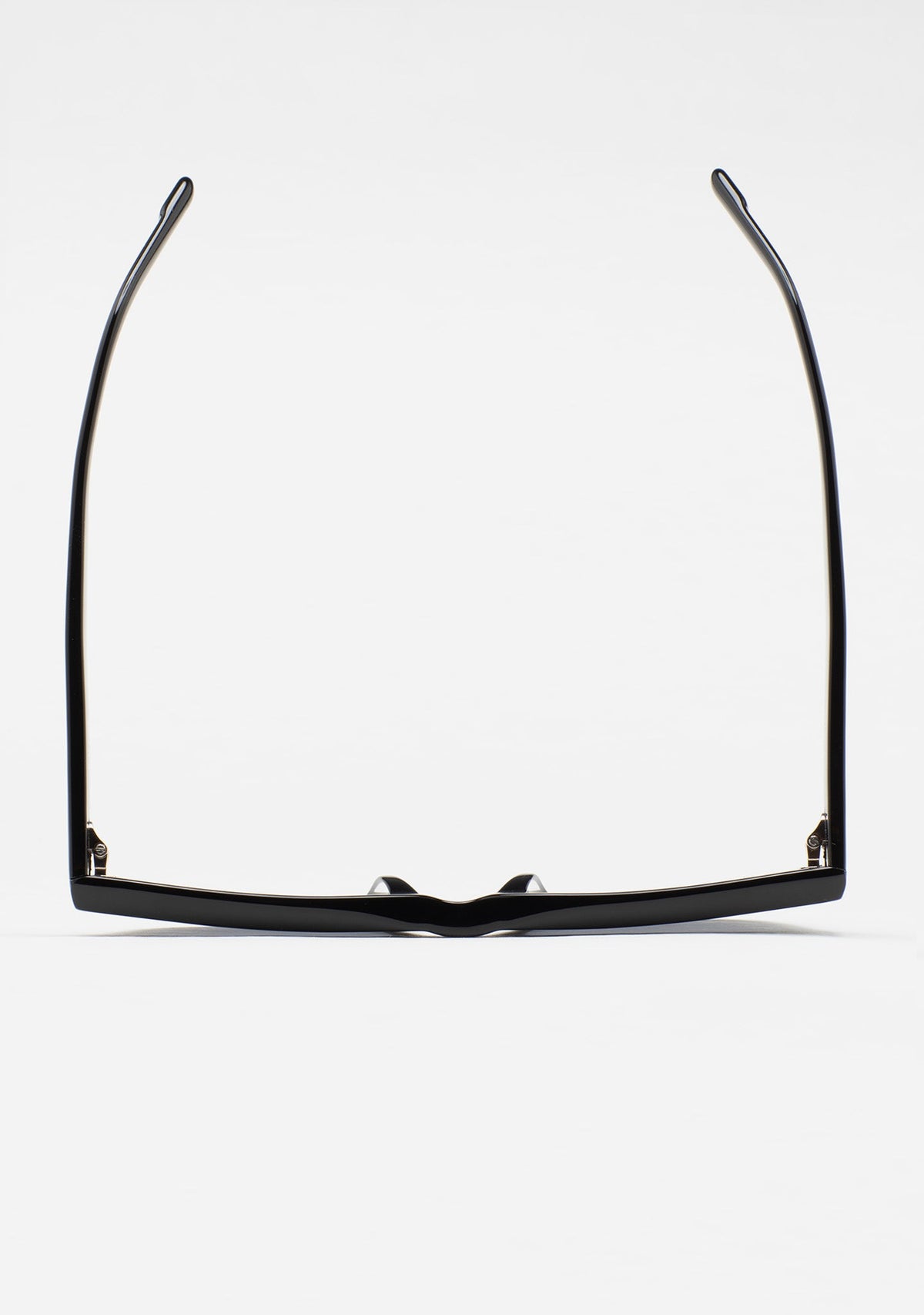 Top view of KALEOS Binea 01 sunglasses showing both temples.