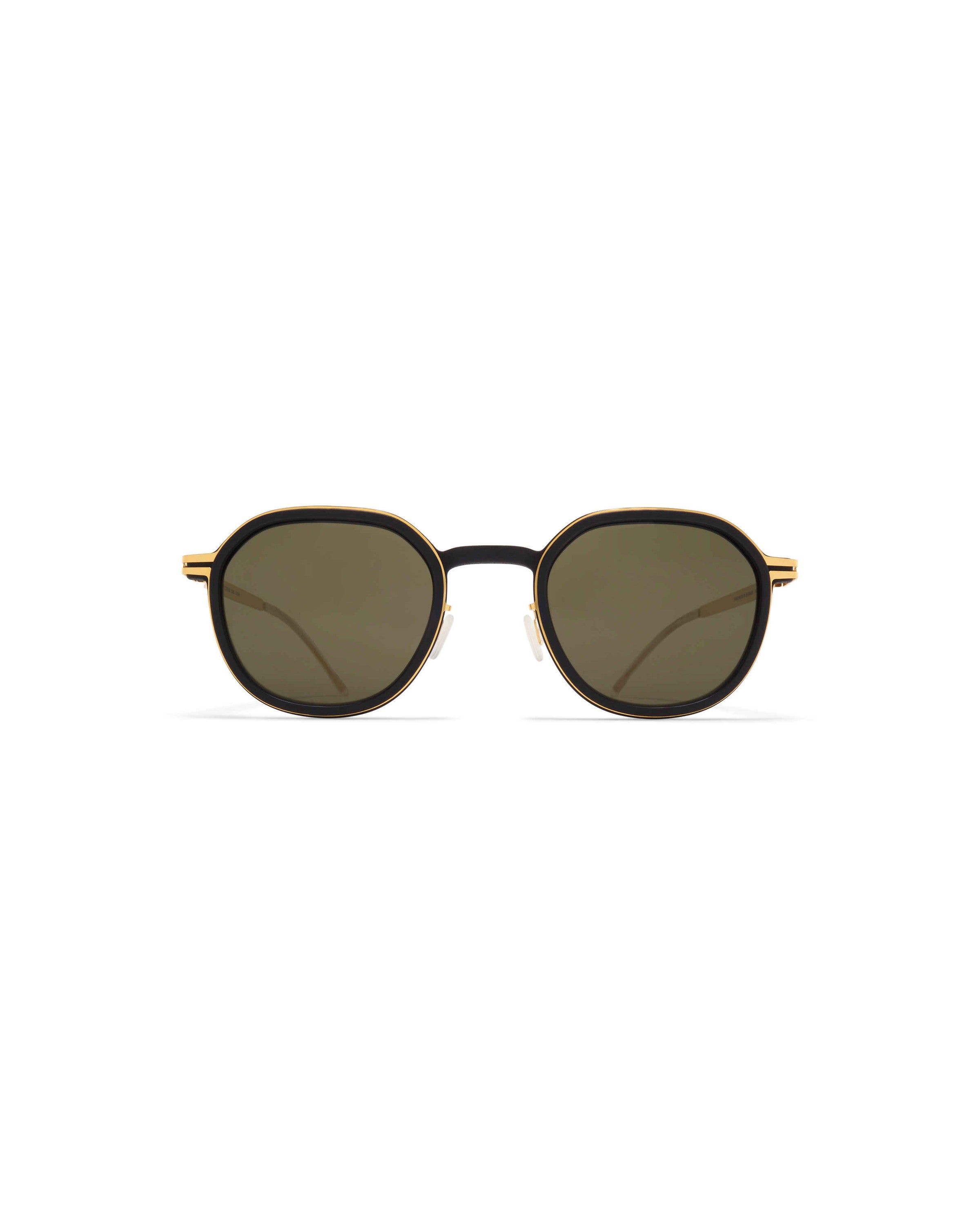 MYKITA BIRCH MH7 PITCH BLACK/GLOSSY GOLD Pitch Black/Glossy Gold / Rawgreen Solid