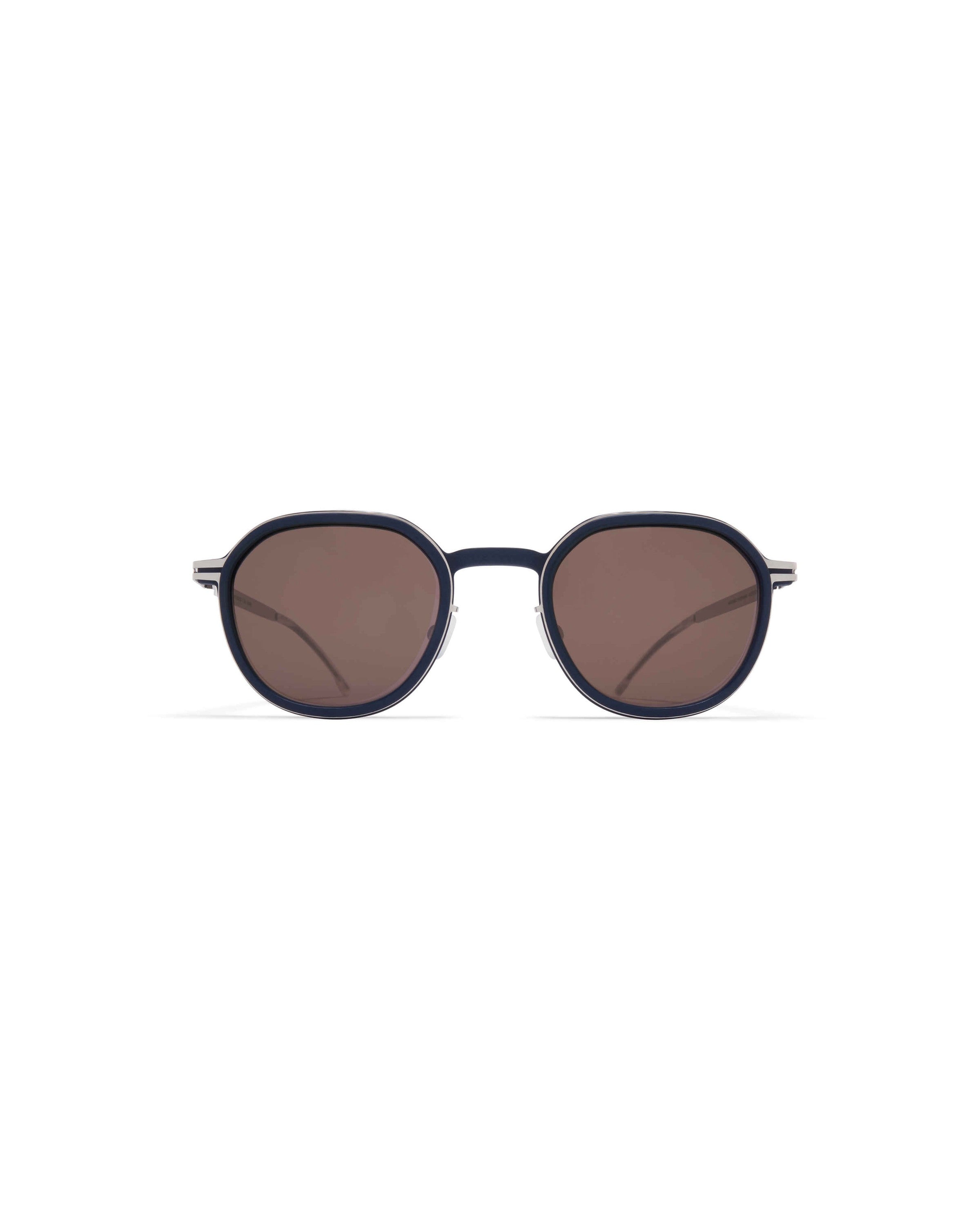 MYKITA BIRCH MH75 INDIGO/SHINY SILVER Indigo/Shiny Silver / Brown Solid