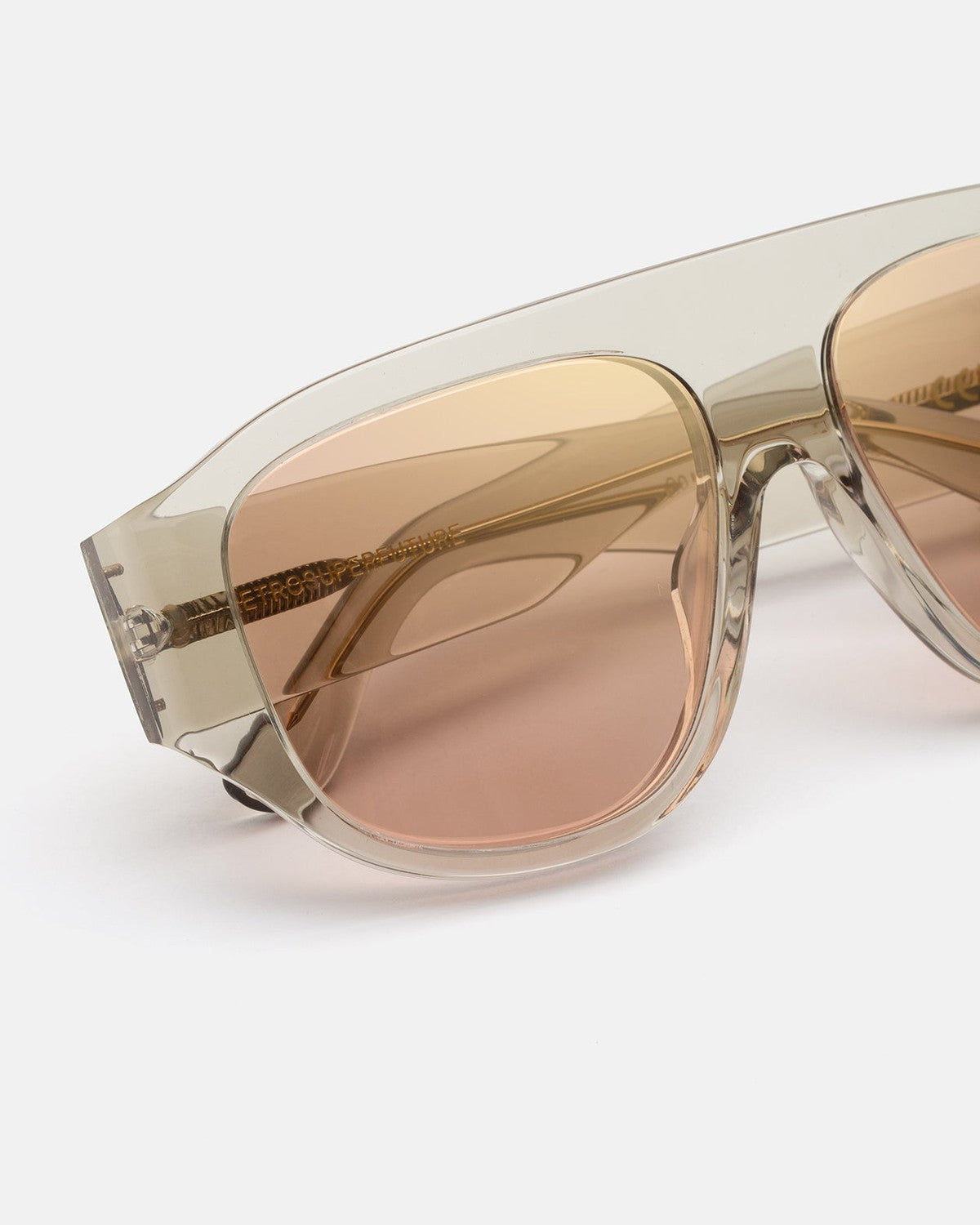 Retrosuperfuture Biscotto Nebbia Foggy Grey / Dark Pale Pink with Metallic Finish