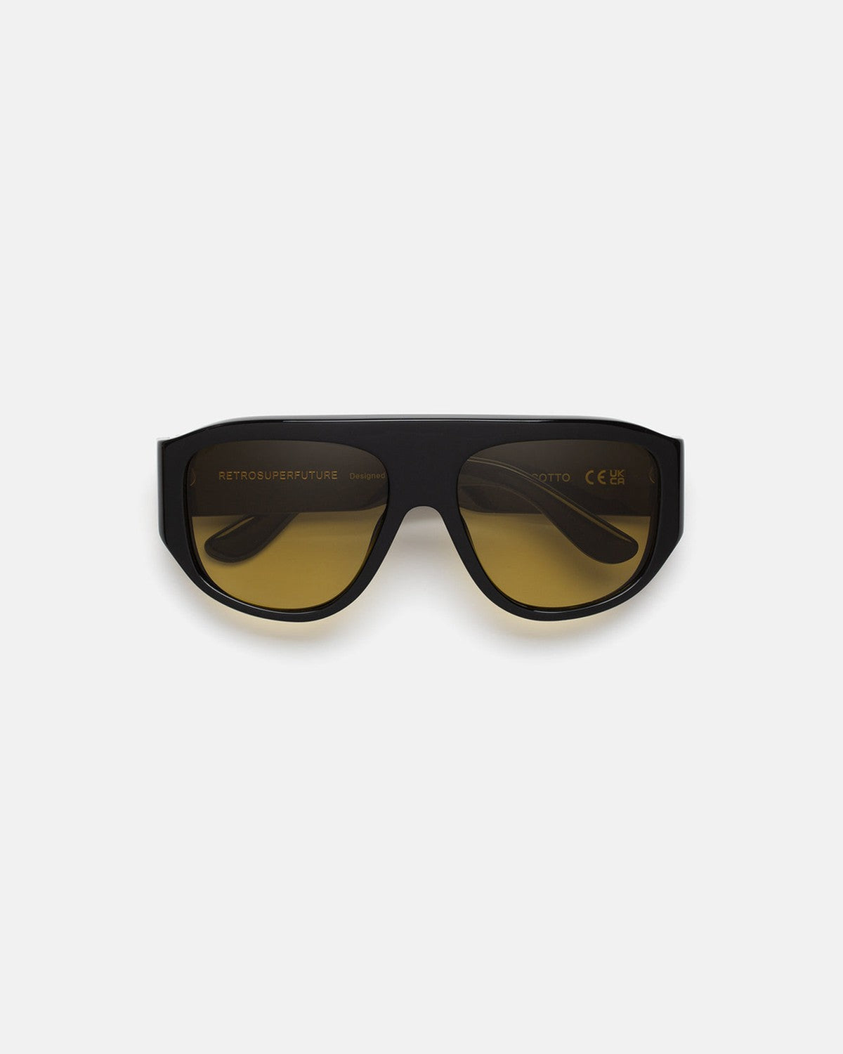 Front view of RETROSUPERFUTURE Biscotto Vintage Brown sunglasses.