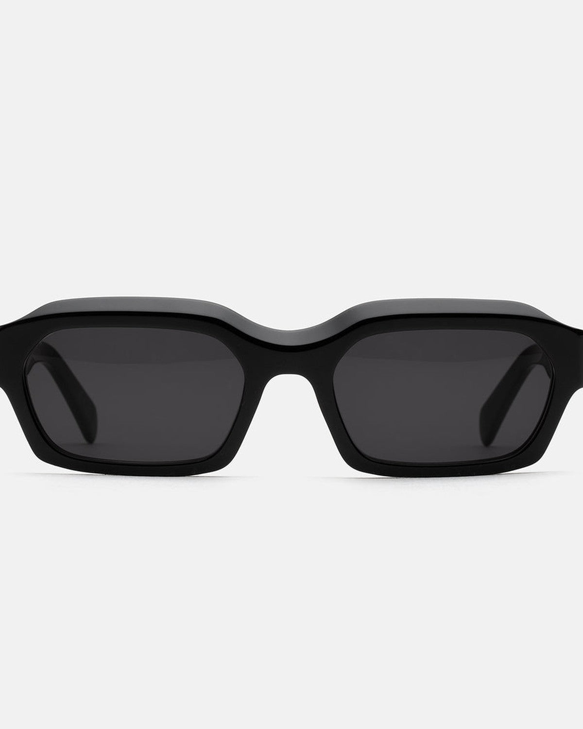 Straight-on front view of RETROSUPERFUTURE Boletus Black sunglasses.