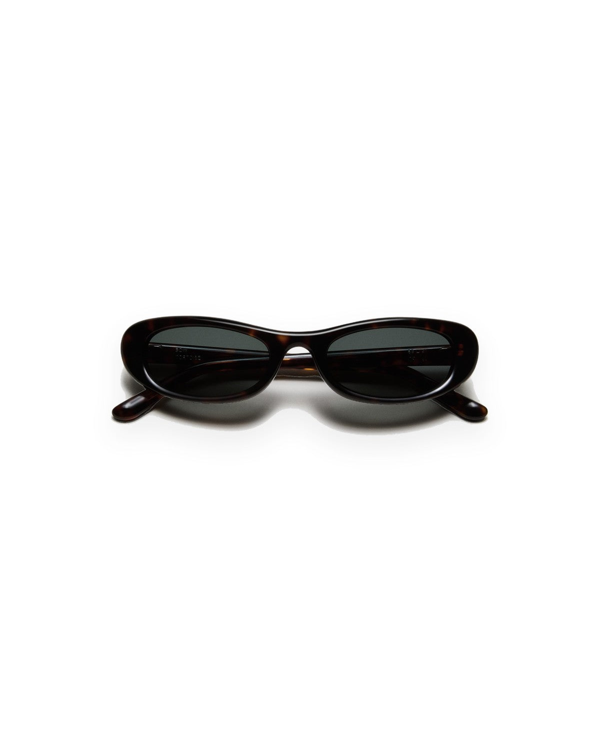Front view of CHIMI Bow Tortoise Green sunglasses.