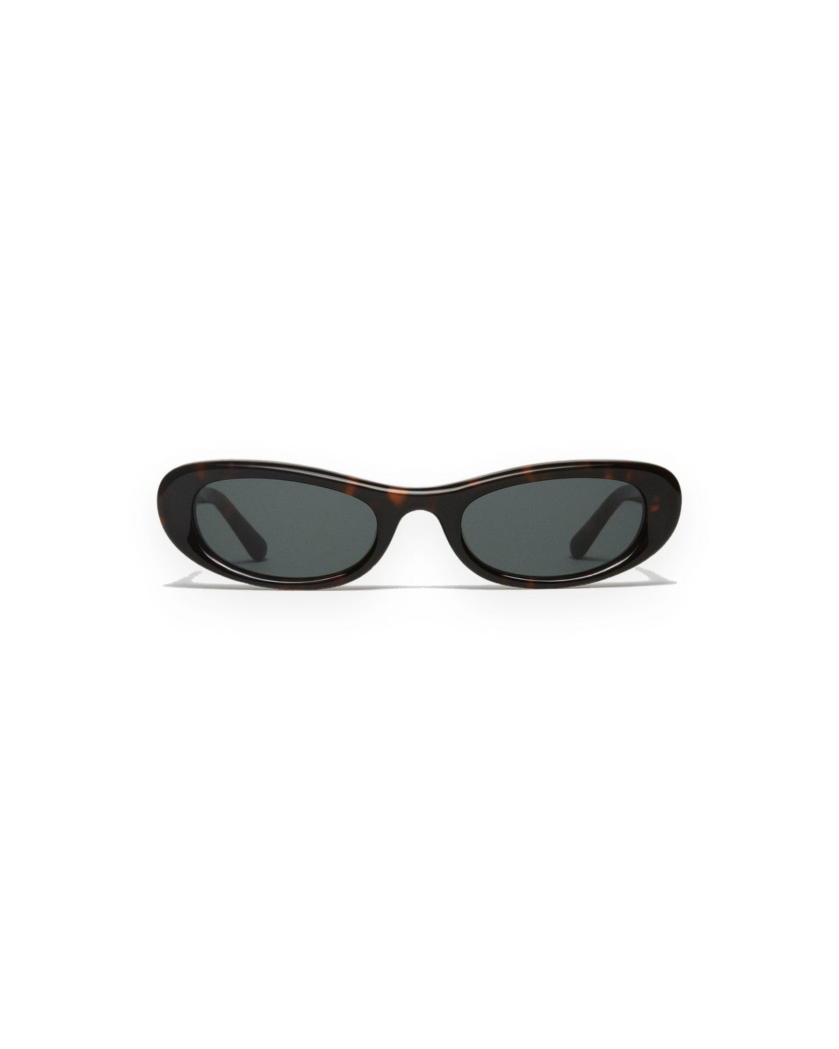 Front view showing the tortoise frame and green lenses of CHIMI Bow Tortoise Green sunglasses.