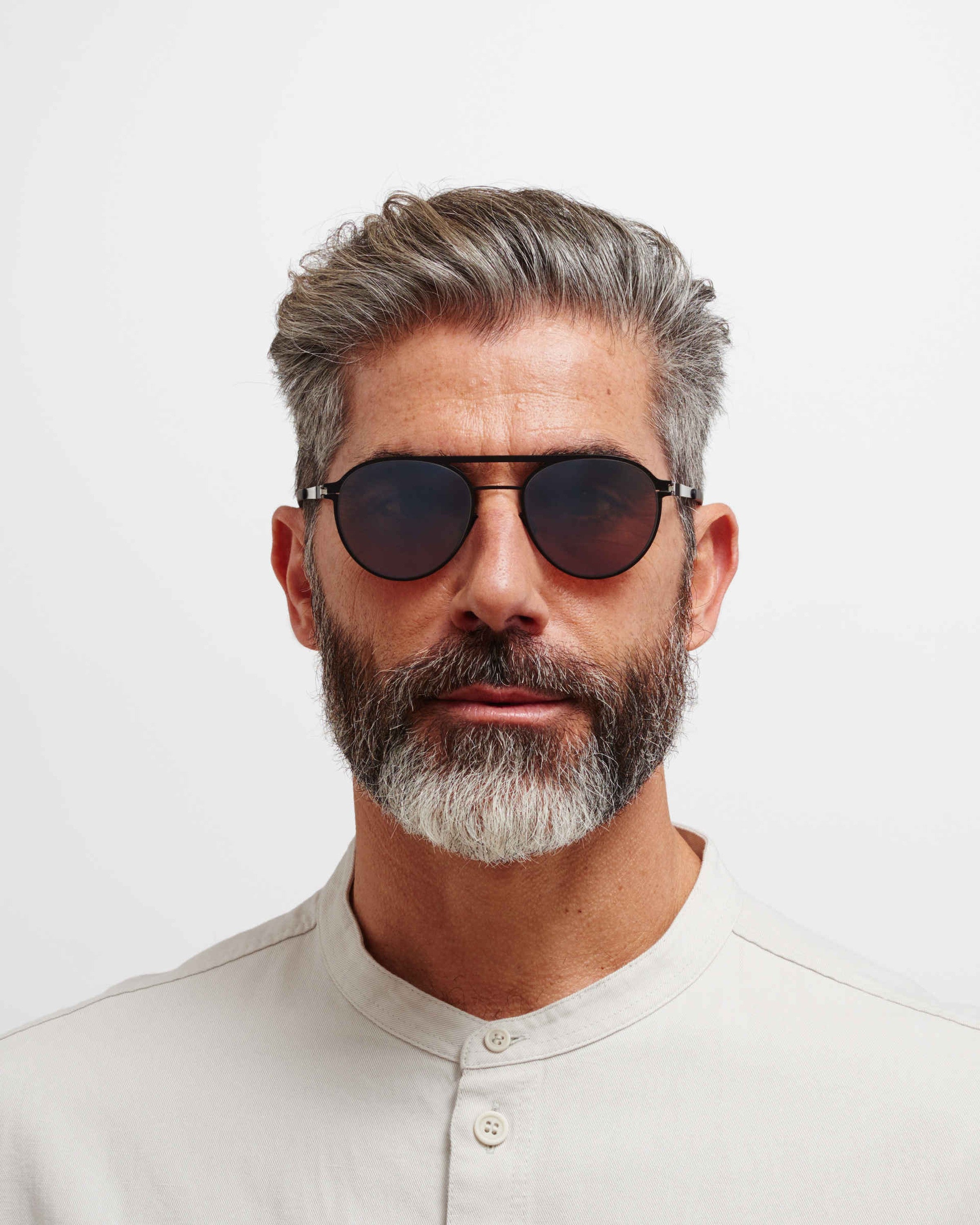 MYKITA BRADLEY JET BLACK/MOLE GREY Jet Black/Mole Grey / PolPro Hi-Con BrownSilverFlash