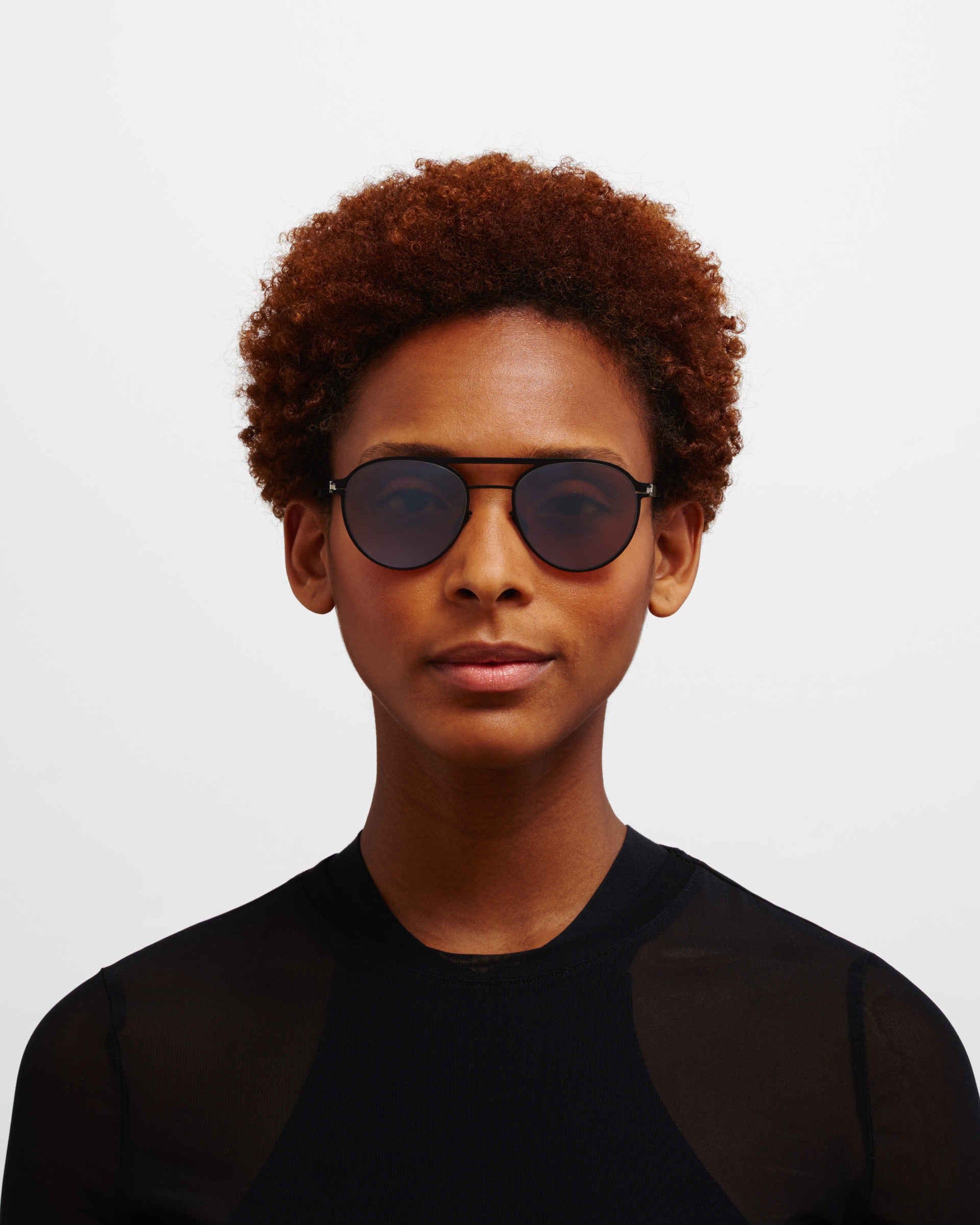 MYKITA BRADLEY JET BLACK/MOLE GREY Jet Black/Mole Grey / PolPro Hi-Con BrownSilverFlash
