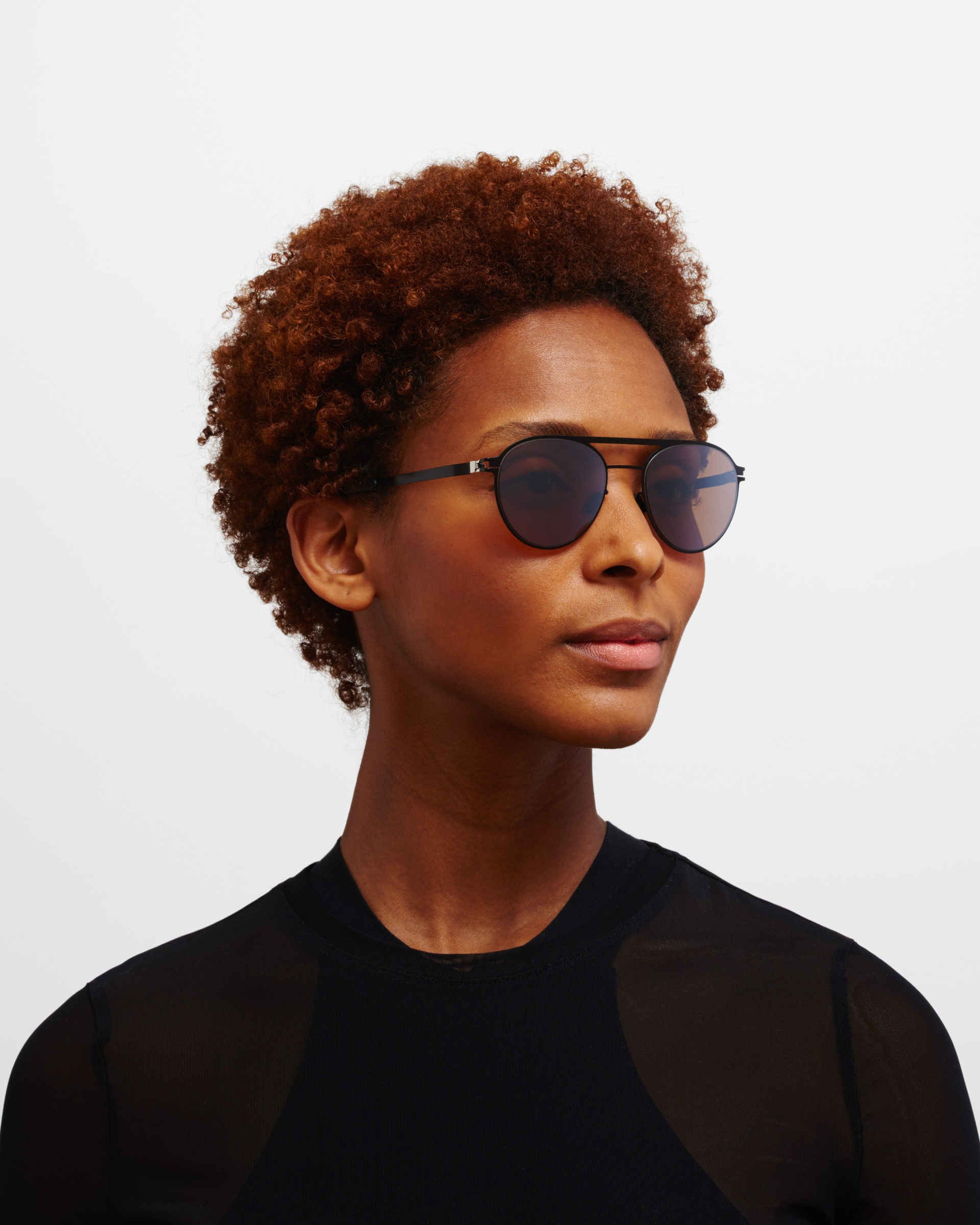 MYKITA BRADLEY JET BLACK/MOLE GREY Jet Black/Mole Grey / PolPro Hi-Con BrownSilverFlash