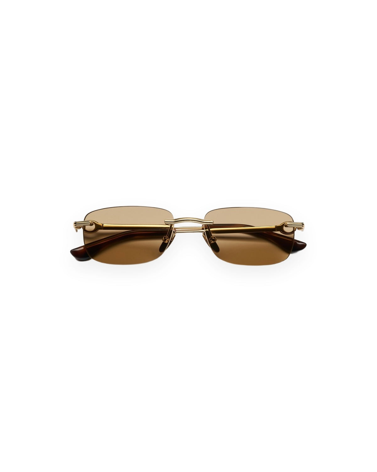 Front view of CHIMI Cadenza Navigator Brown sunglasses.