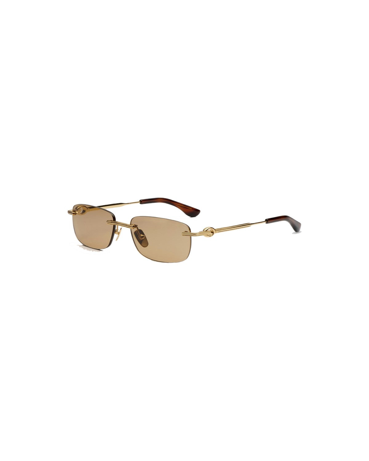 Three-quarter angle of CHIMI Cadenza Navigator Brown sunglasses.