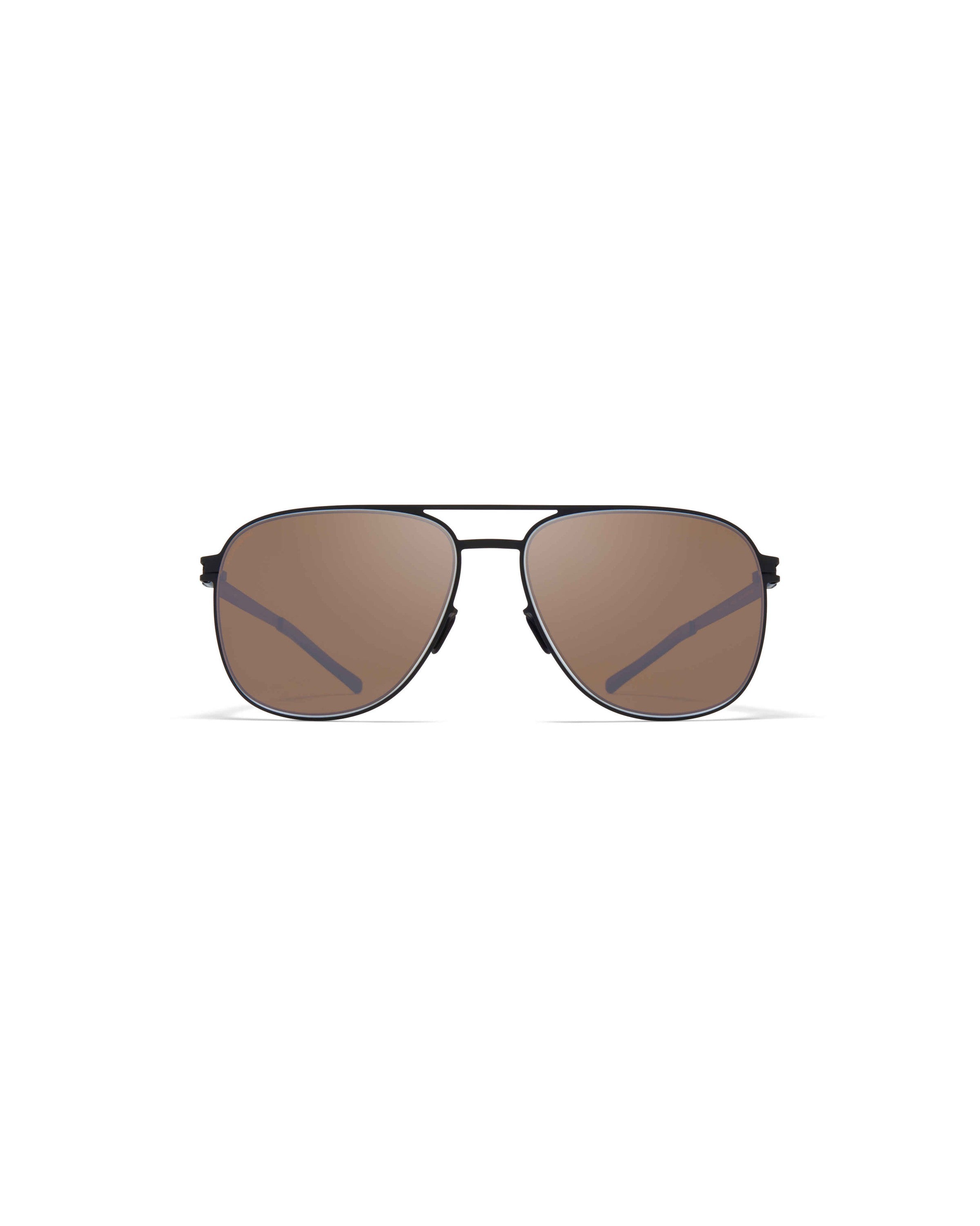 MYKITA CALEB BLACK/WHITE Black/White / PolPro Hi-Con BrownSilverFlash