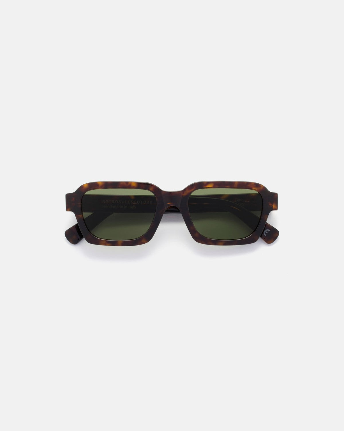 Front view of RETROSUPERFUTURE Caro 3627 Green sunglasses.