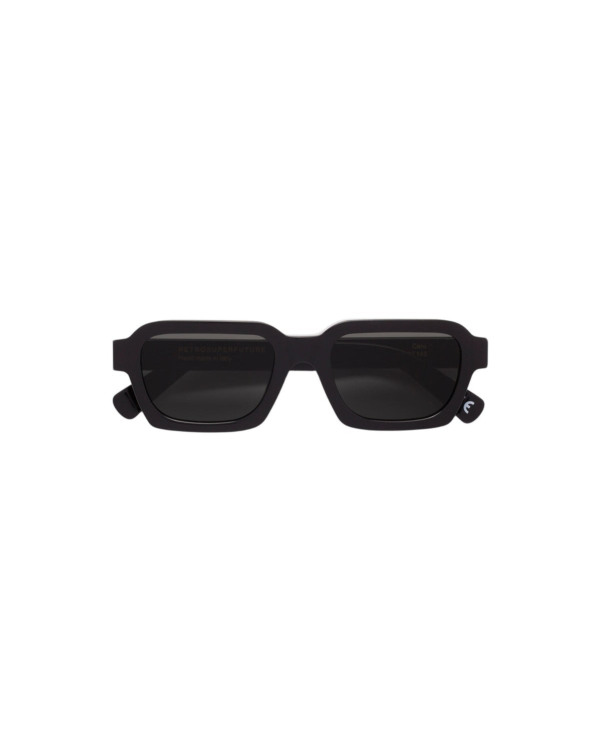 Front view of RETROSUPERFUTURE Caro Black sunglasses.