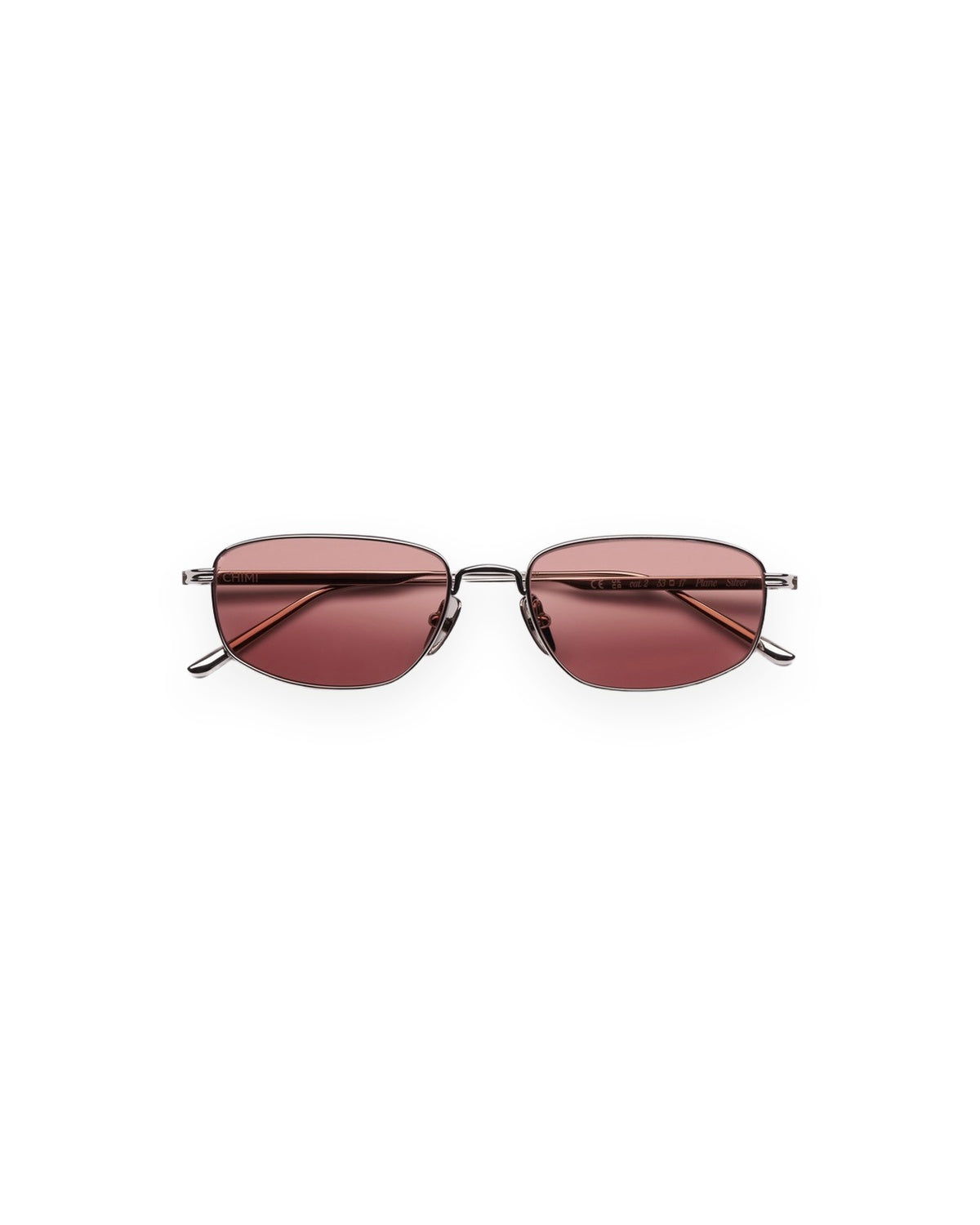 Front view of CHIMI CC Titan Plane Silver sunglasses.