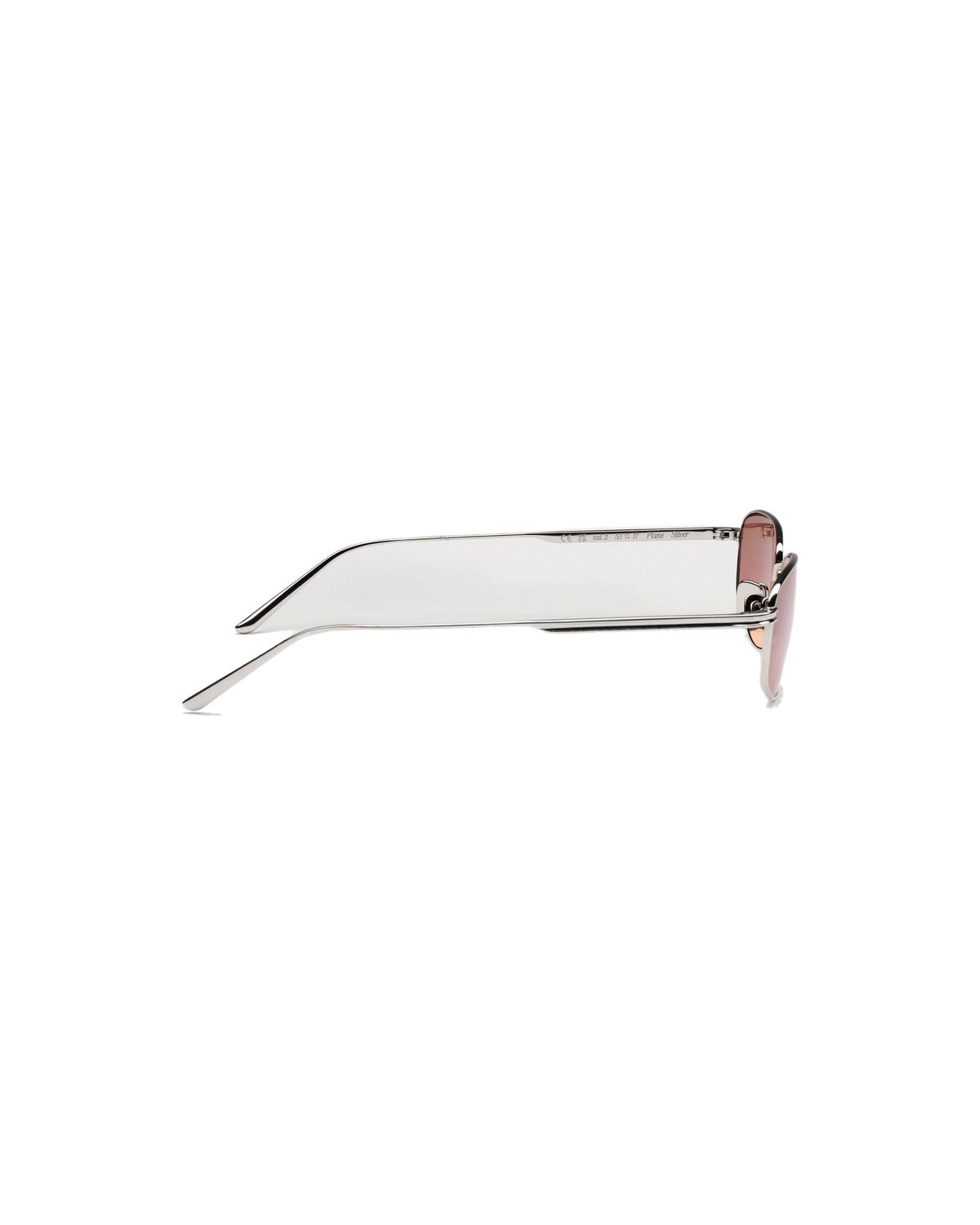 Side profile of CHIMI CC Titan Plane Silver sunglasses.