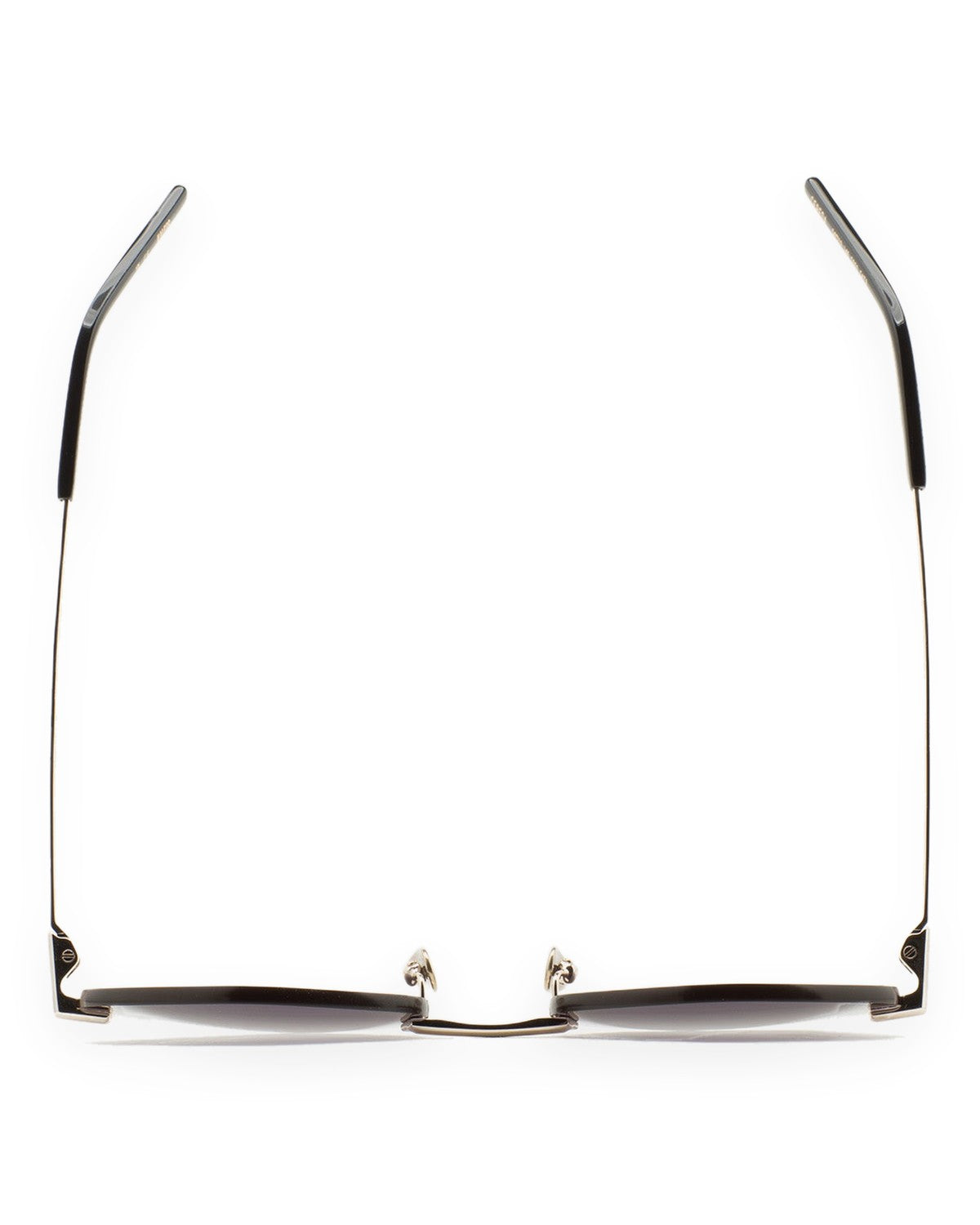 Top view of KALEOS Cepeda Gold Black Gradient sunglasses.