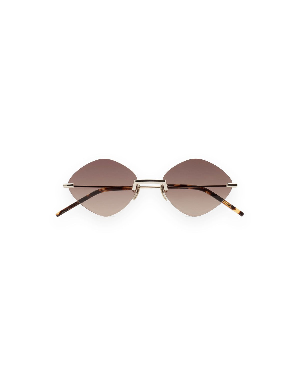 Front view of KALEOS Cepeda Gold Brown Degrade sunglasses.