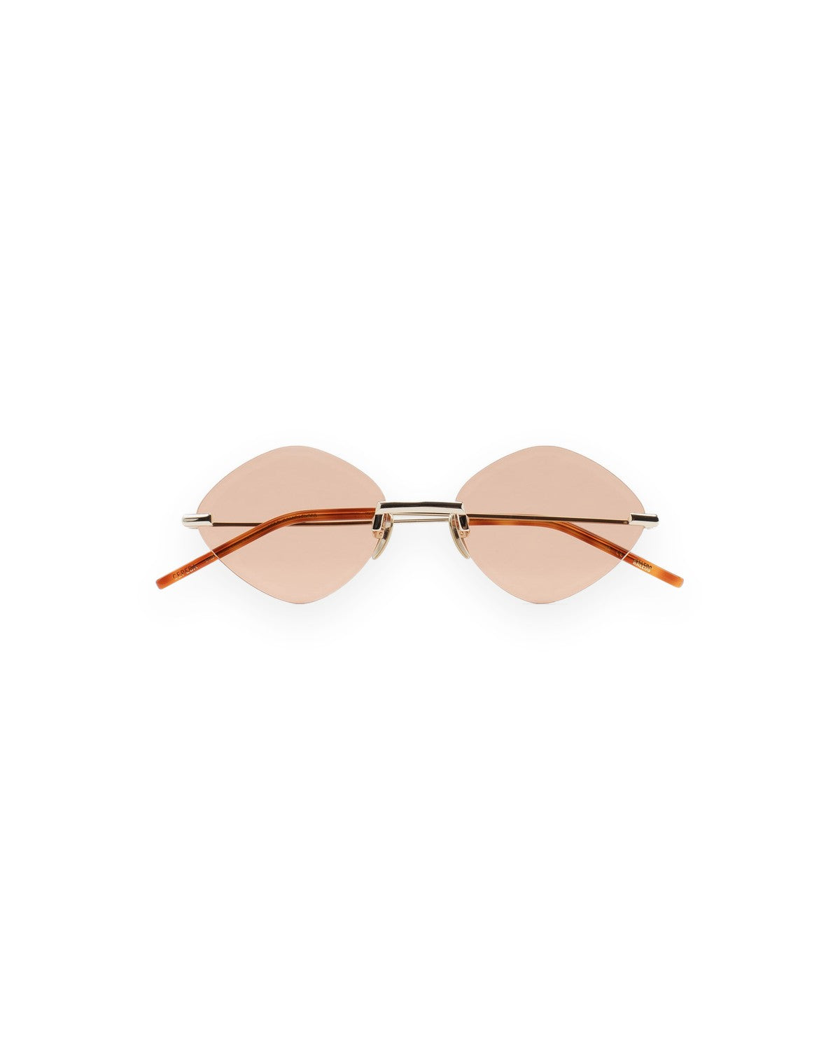 Front view of KALEOS Cepeda Gold Brown Photochromic sunglasses.