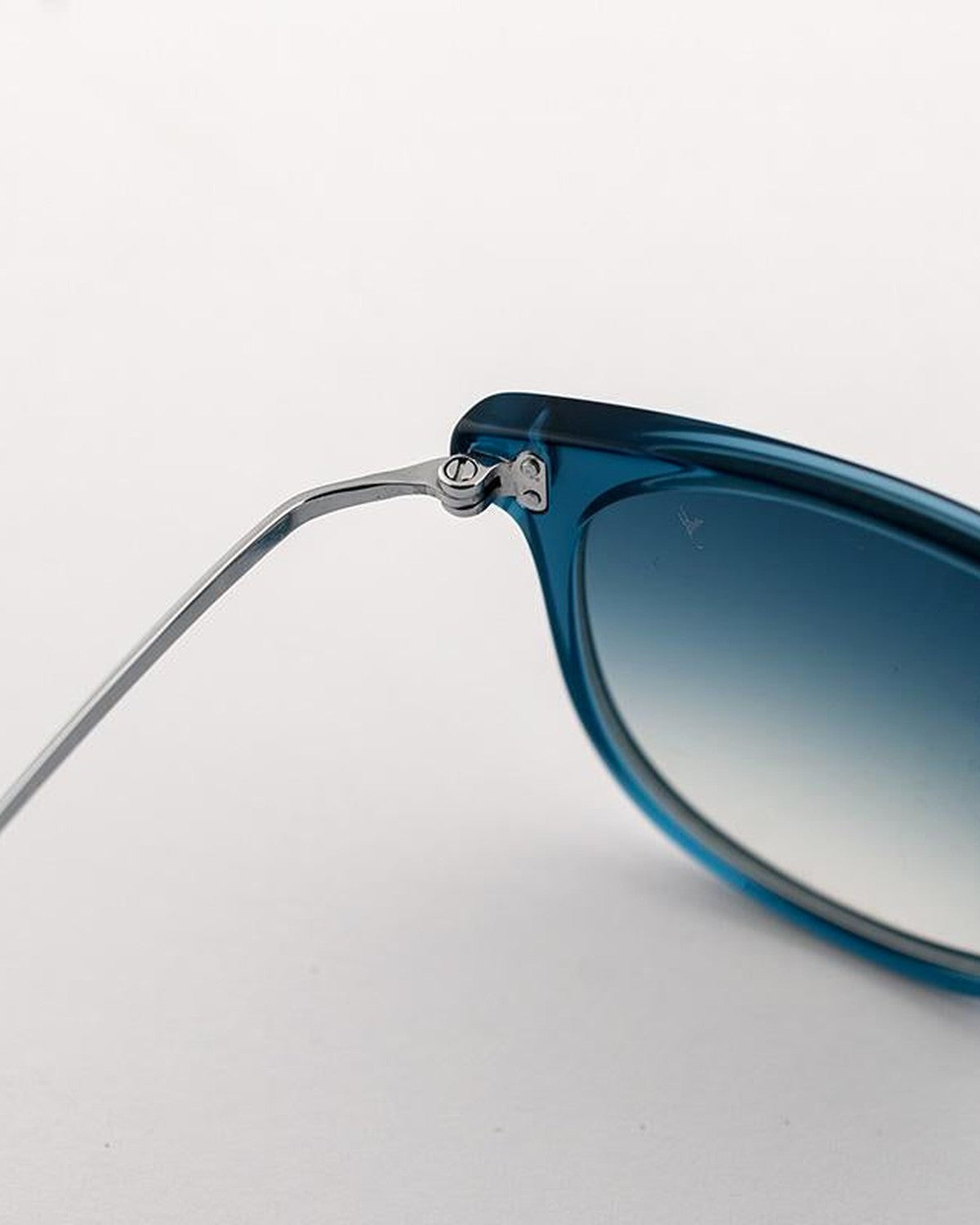 Detail of the temple hinge connection on EYEPETIZER CHARLES C.P/P-1-26F sunglasses.
