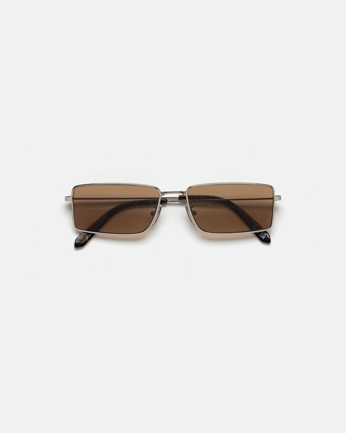 Front view of RETROSUPERFUTURE Chopper Brown Marble sunglasses.