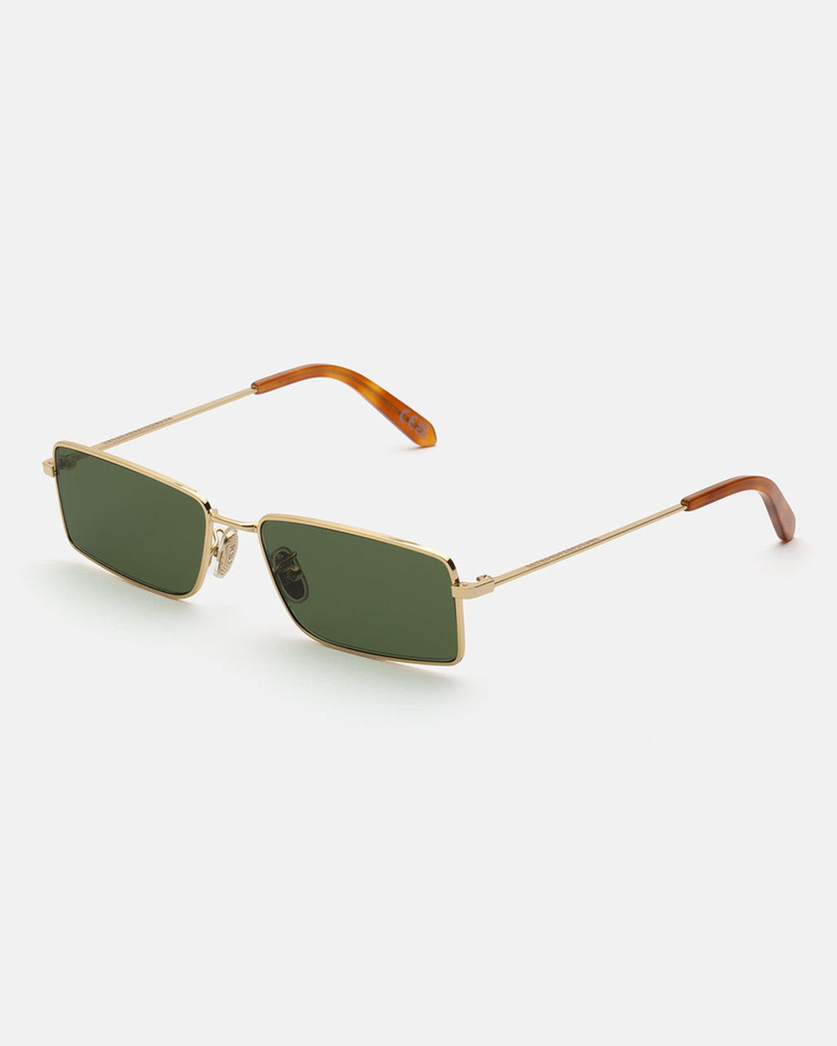 Angled view of RETROSUPERFUTURE Chopper Light Havana sunglasses.