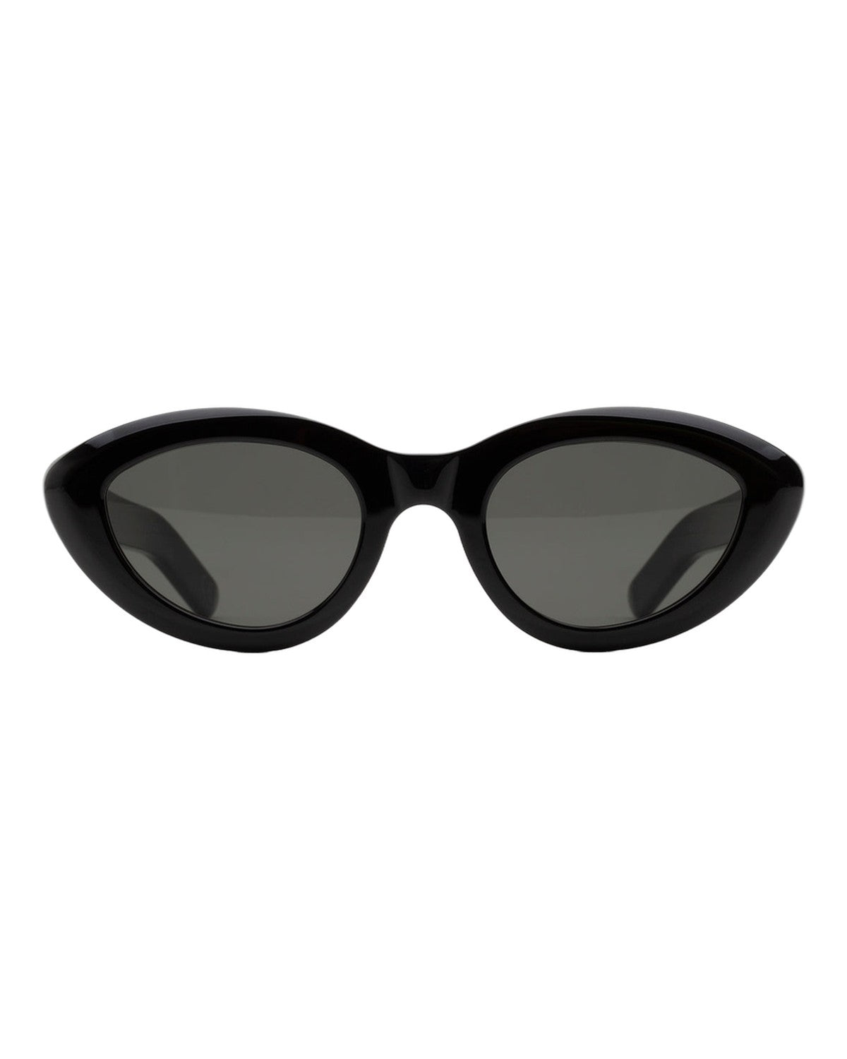 Front interior view of RETROSUPERFUTURE Cocca Black sunglasses.