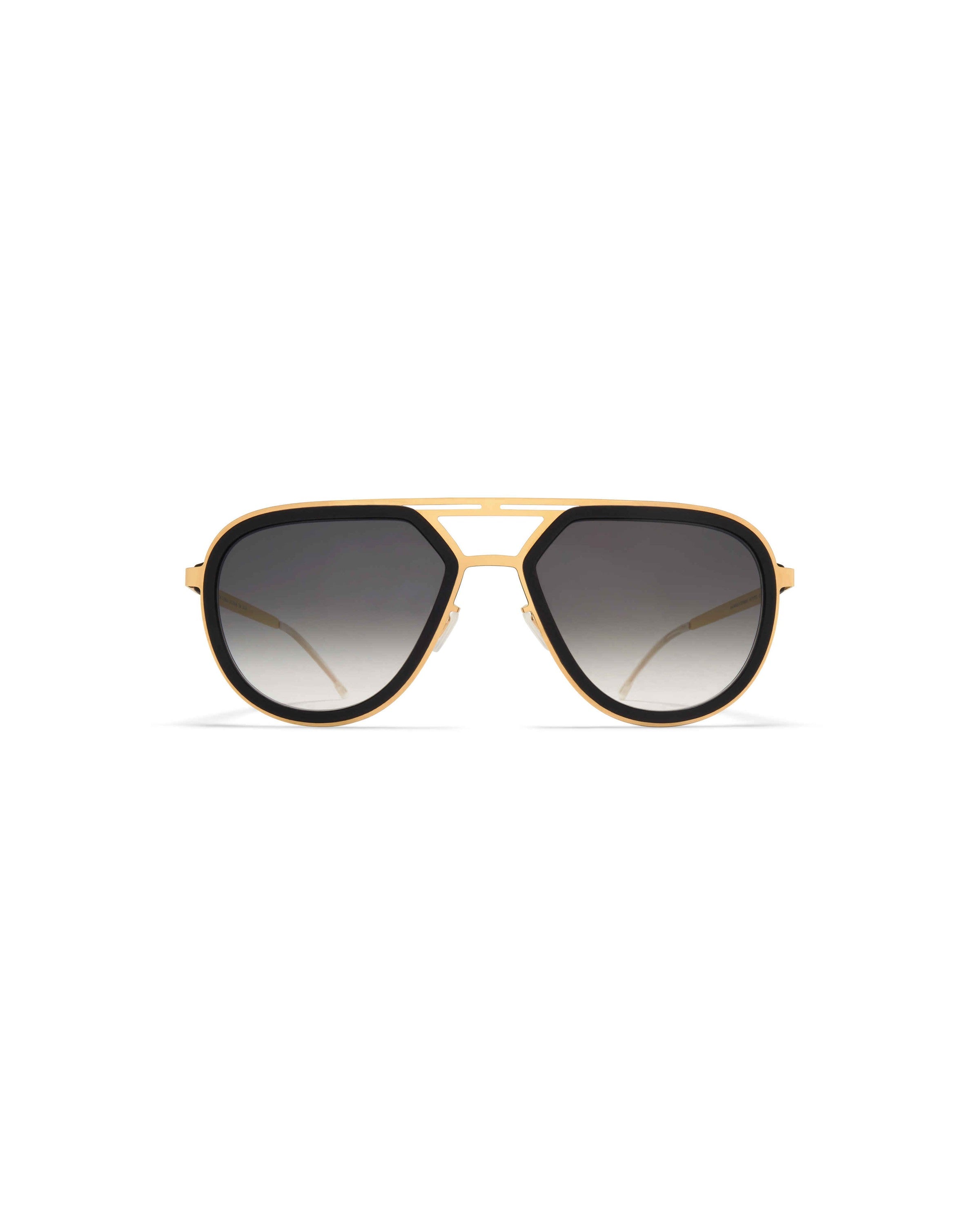 MYKITA CYPRESS MH7 PITCH BLACK/GLOSSY GOLD Pitch Black/Glossy Gold / Rawblack Gradient