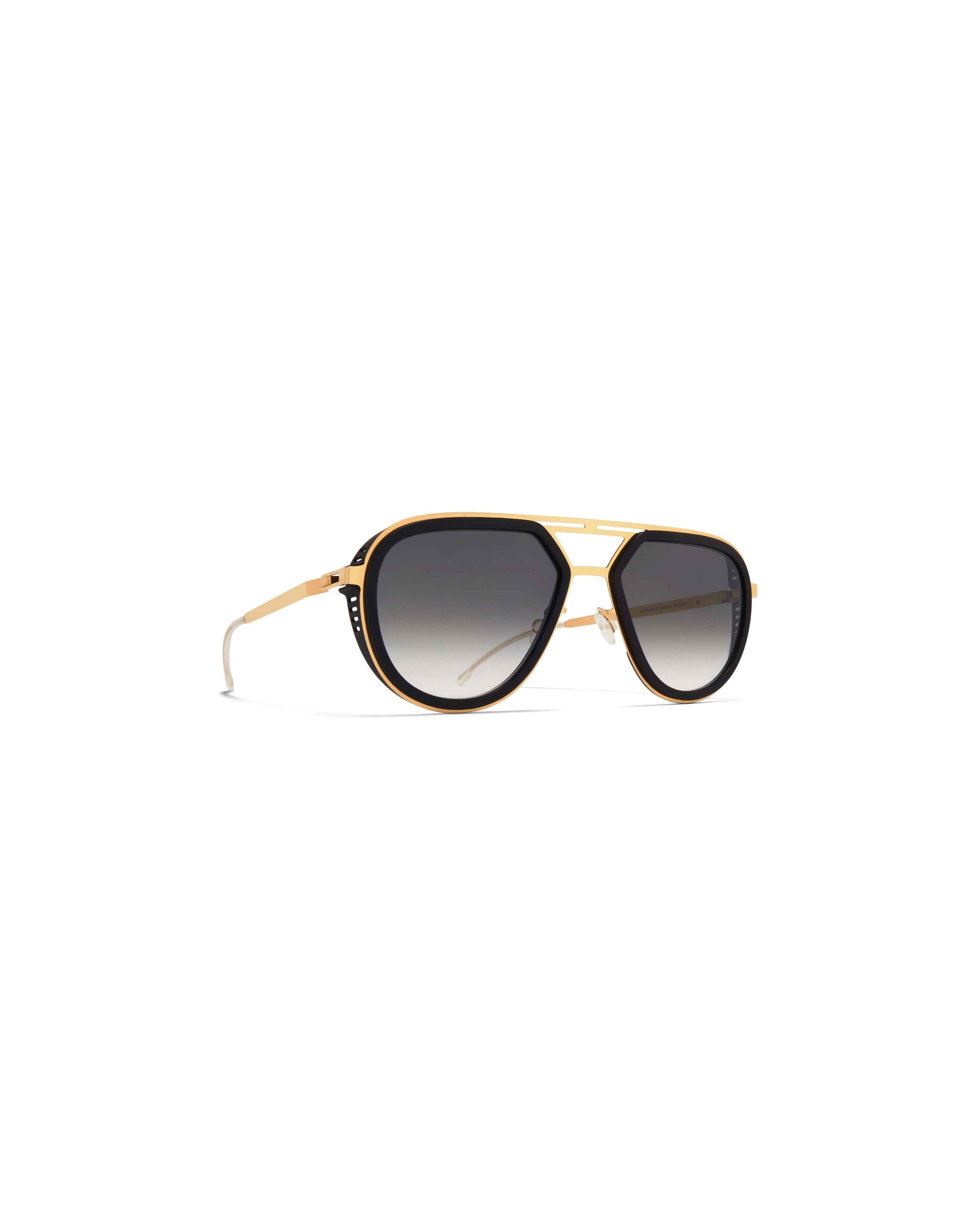 MYKITA CYPRESS MH7 PITCH BLACK/GLOSSY GOLD Pitch Black/Glossy Gold / Rawblack Gradient