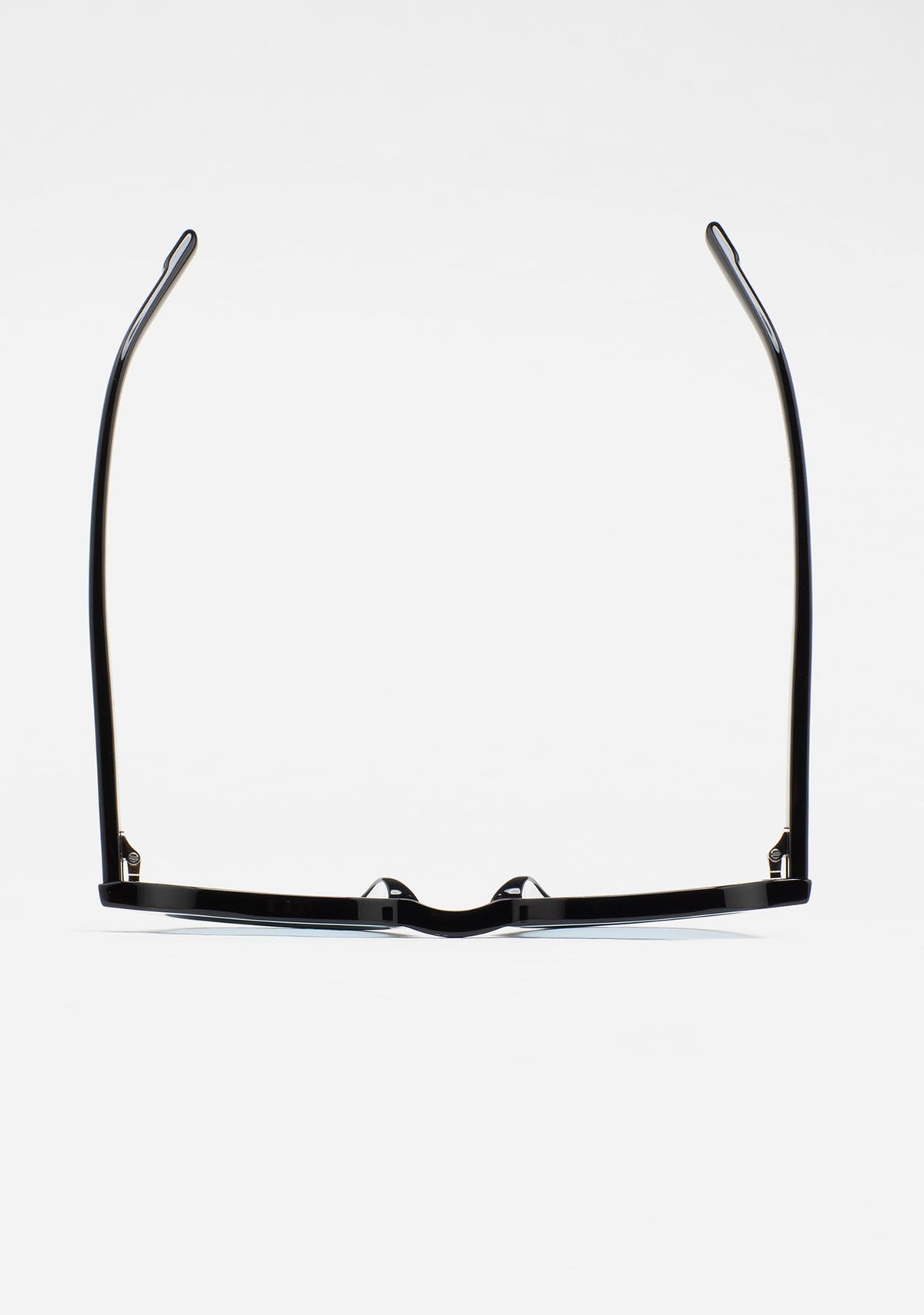 Top view of KALEOS Degarmo 01 sunglasses with temples extended.