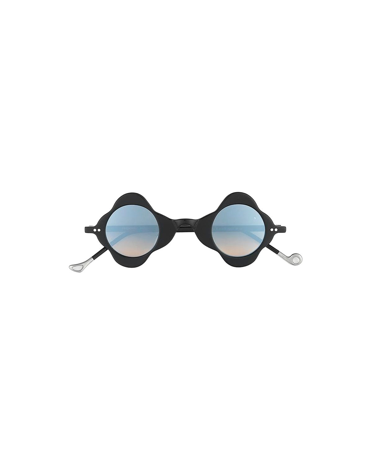 Front view of EYEPETIZER DICIOTTO C.A-41F sunglasses with round gradient lenses and curved temples.