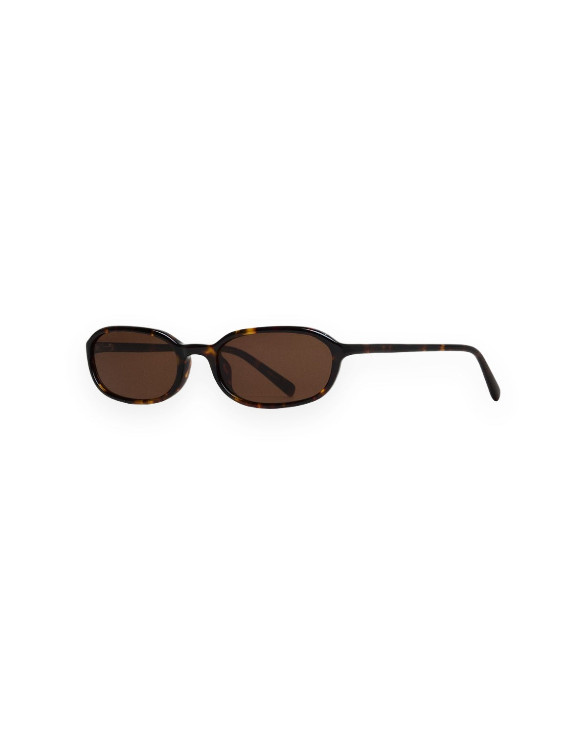 Angle view of CHIMI Edith Tortoise Brown sunglasses.