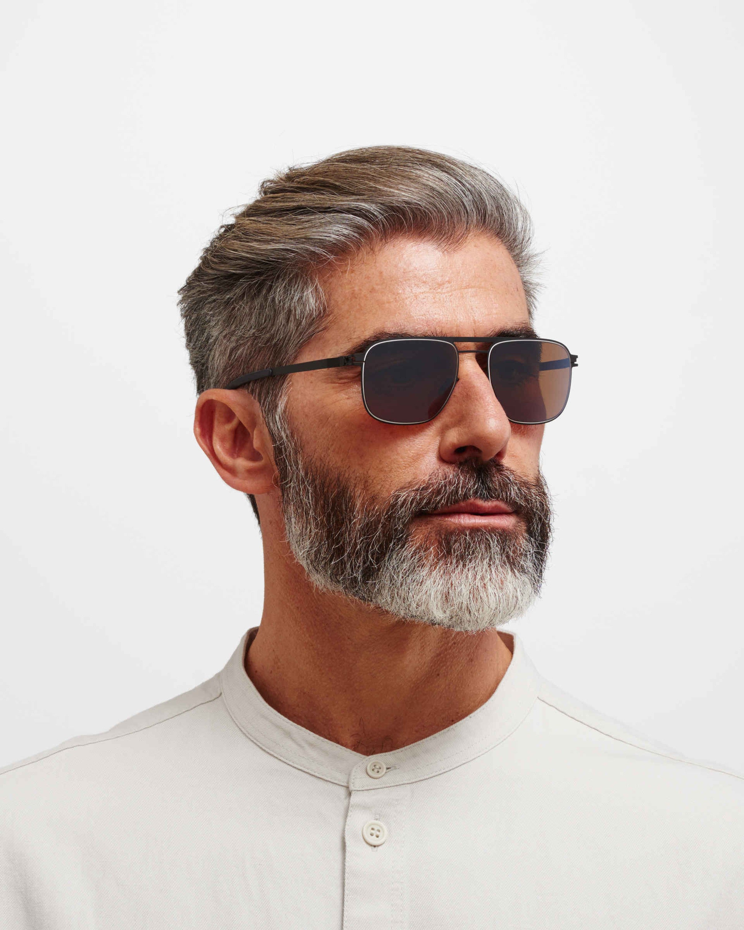 MYKITA ELI BLACK/WHITE Black/White / PolPro HiCon Brown SL/F