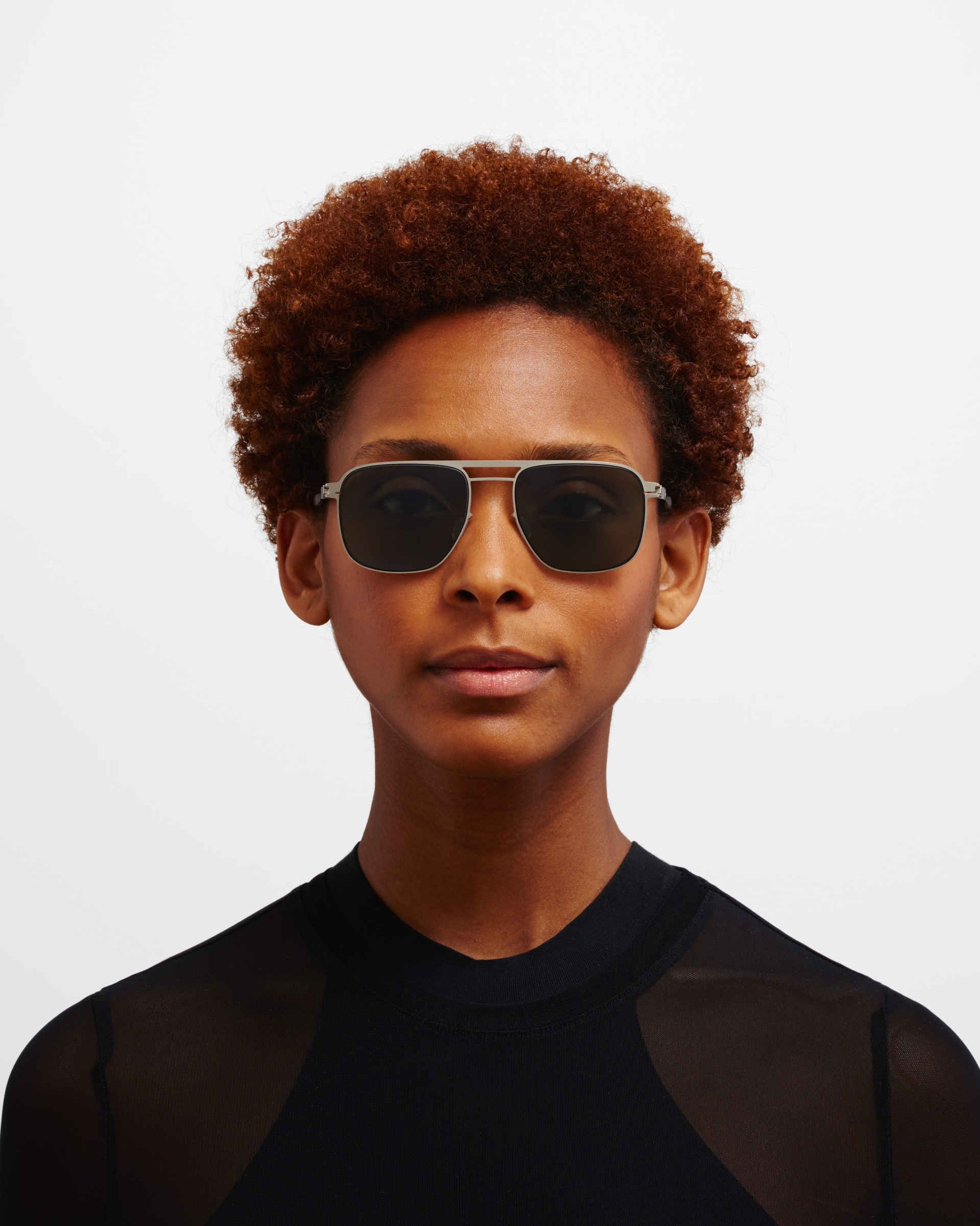MYKITA ELI MATTE SILVER/BLACK Matte Silver/Black / PolPro Green 15