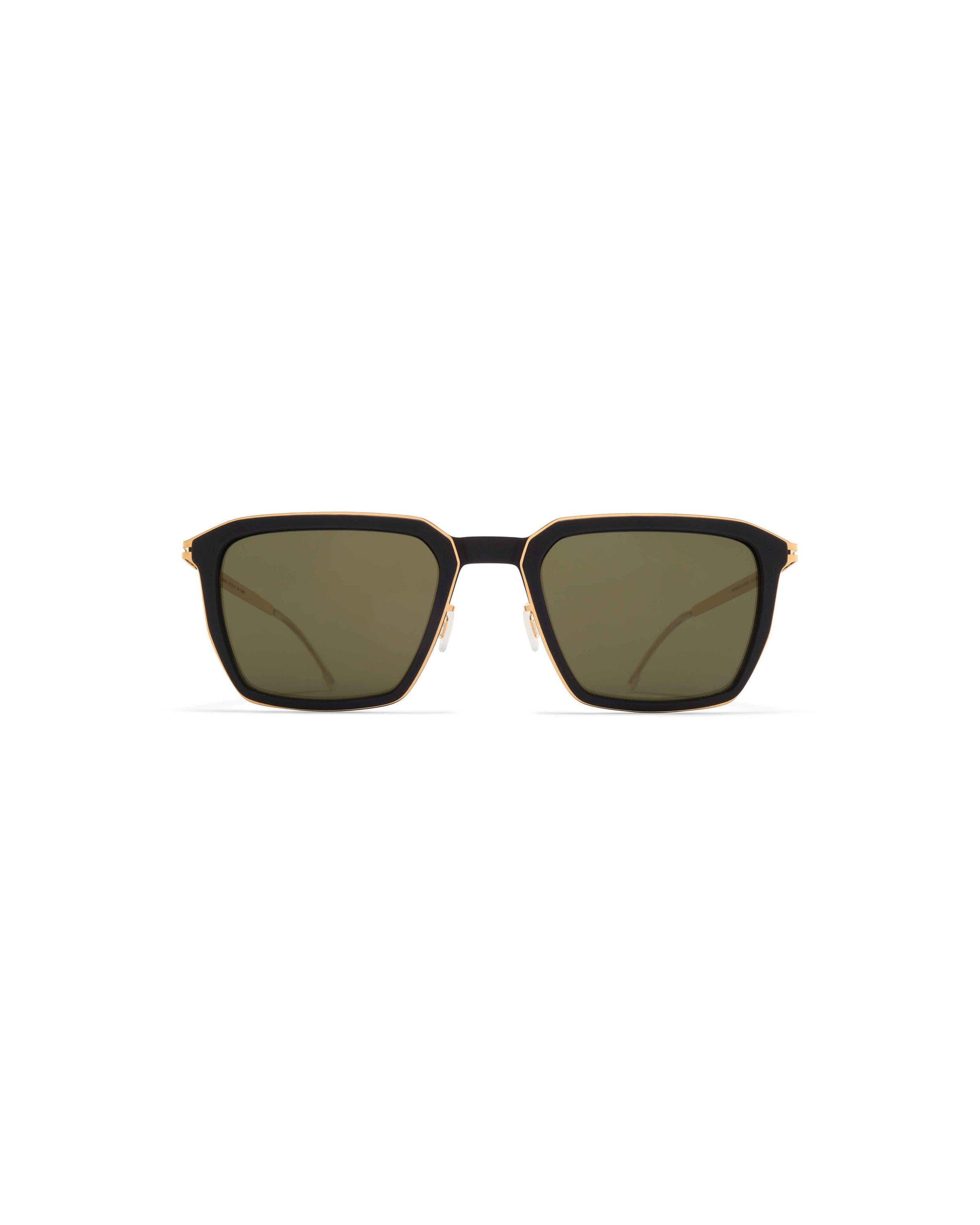 MYKITA EMBERS MH7 PITCH BLACK/GLOSSY GOLD Pitch Black/Glossy Gold / Rawgreen Solid