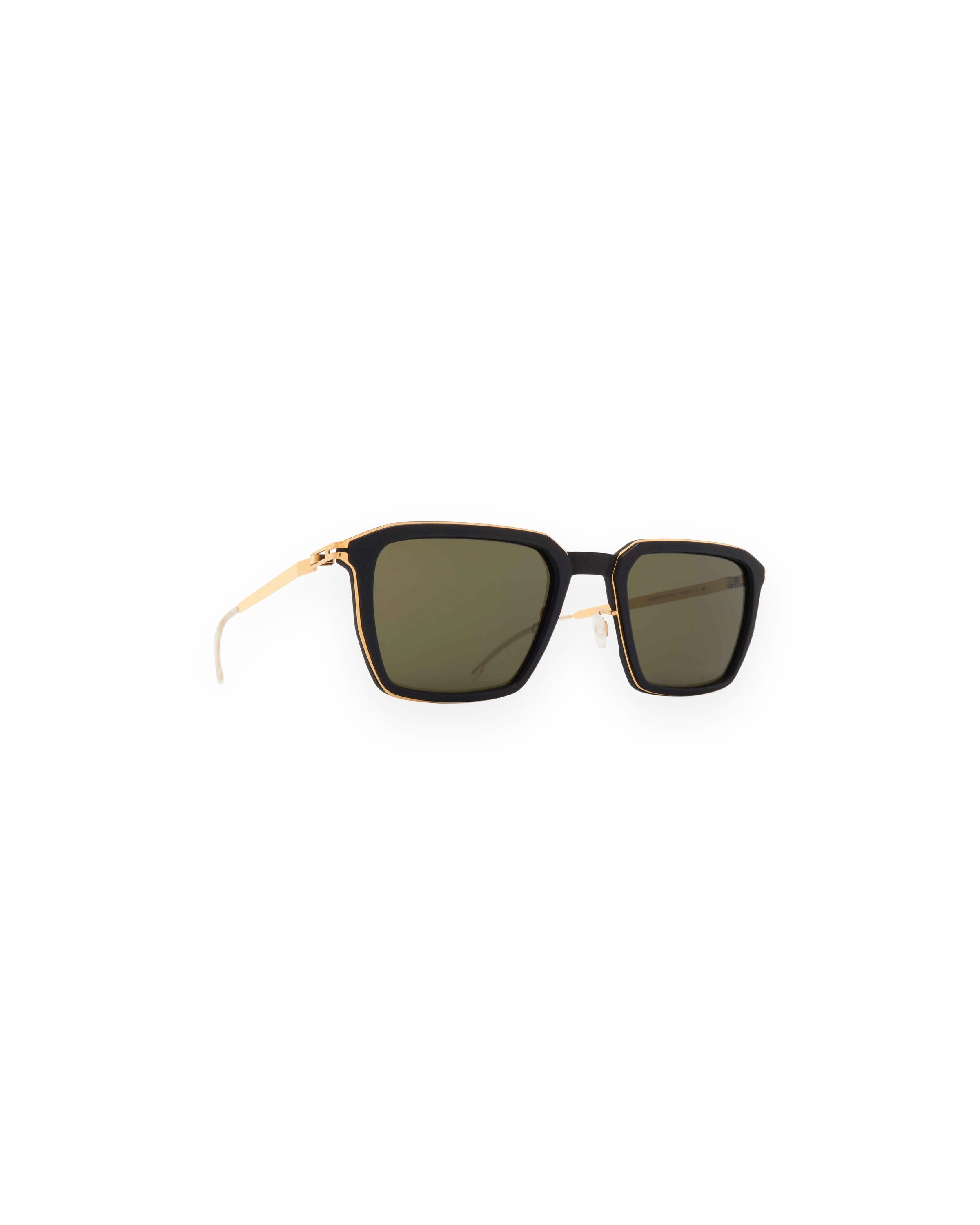 MYKITA EMBERS MH7 PITCH BLACK/GLOSSY GOLD Pitch Black/Glossy Gold / Rawgreen Solid