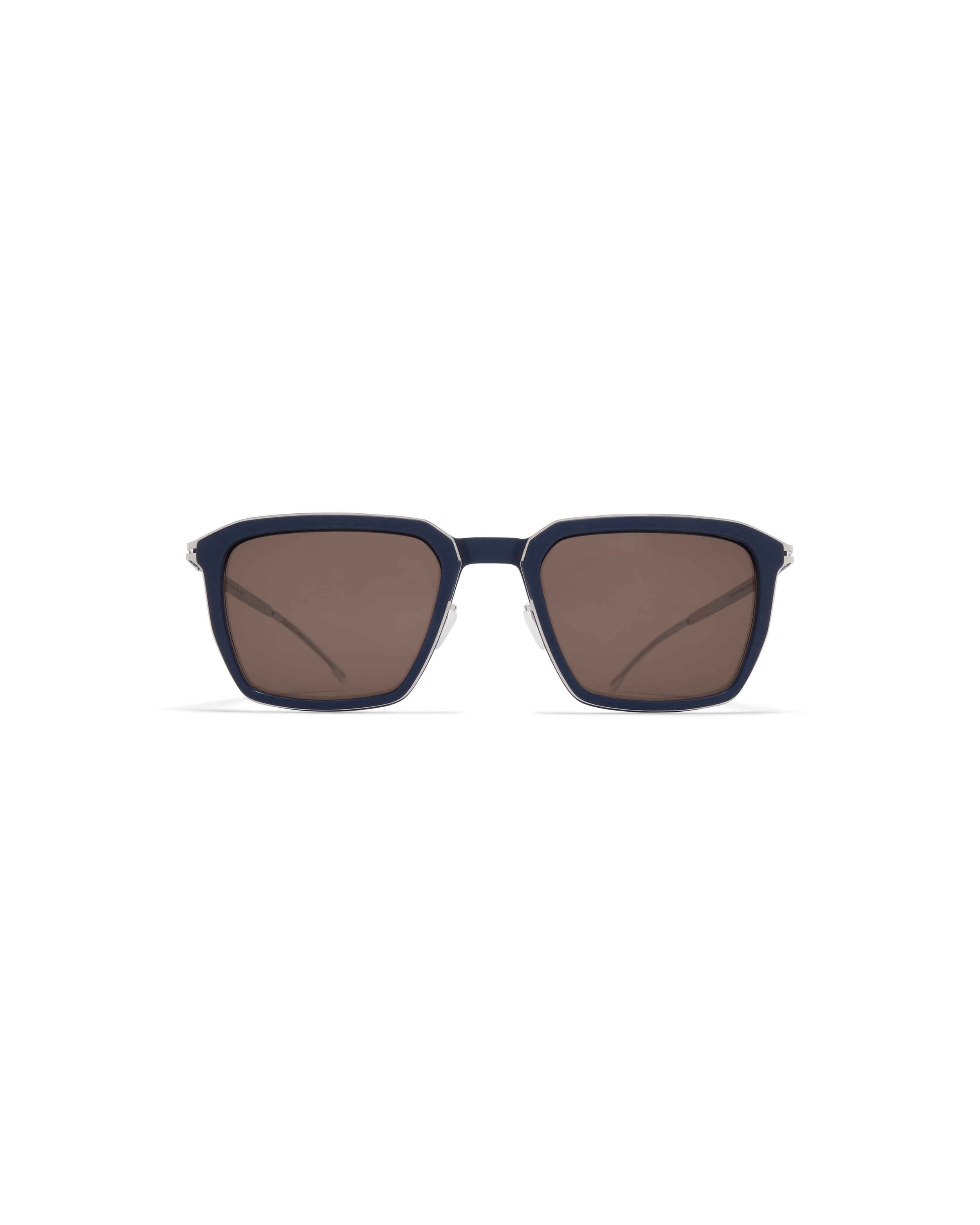 MYKITA EMBERS MH75 INDIGO/SHINY SILVER Indigo/Shiny Silver / Brown Solid