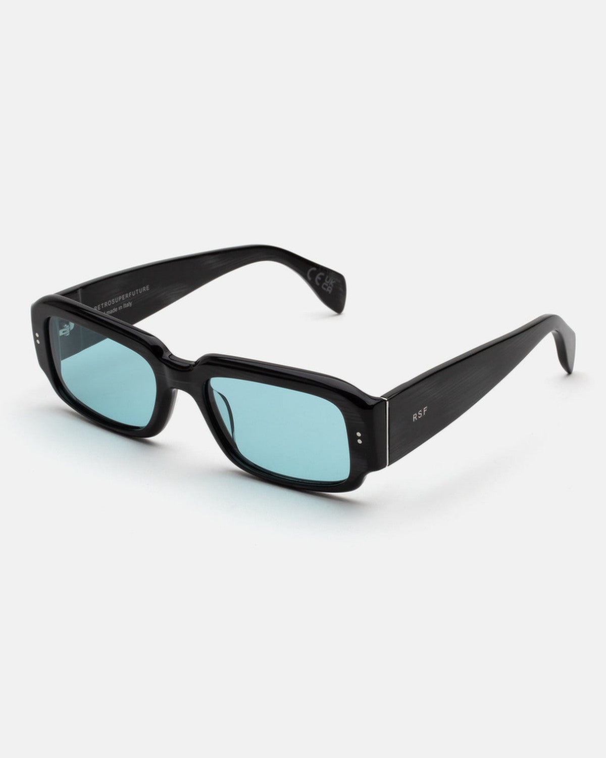 Angled view of RETROSUPERFUTURE Etrusco Fiammato sunglasses.
