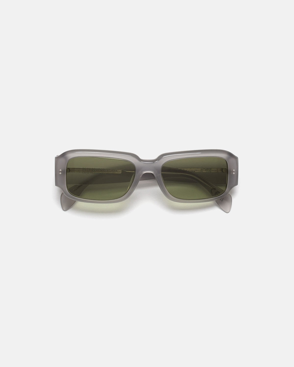 Front view of RETROSUPERFUTURE Etrusco Light Grey sunglasses.