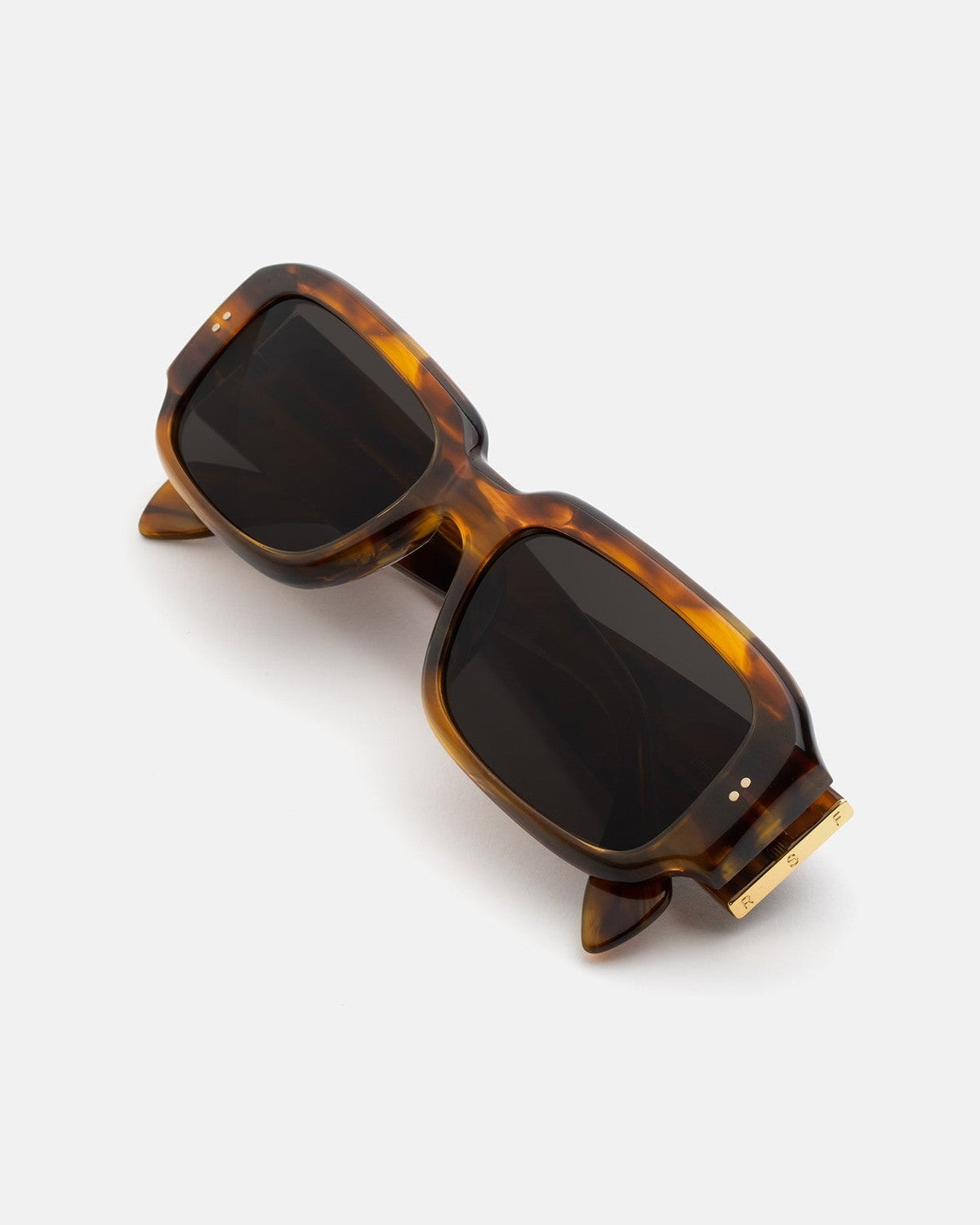 Folded view of RETROSUPERFUTURE Etrusco Tangeri sunglasses.