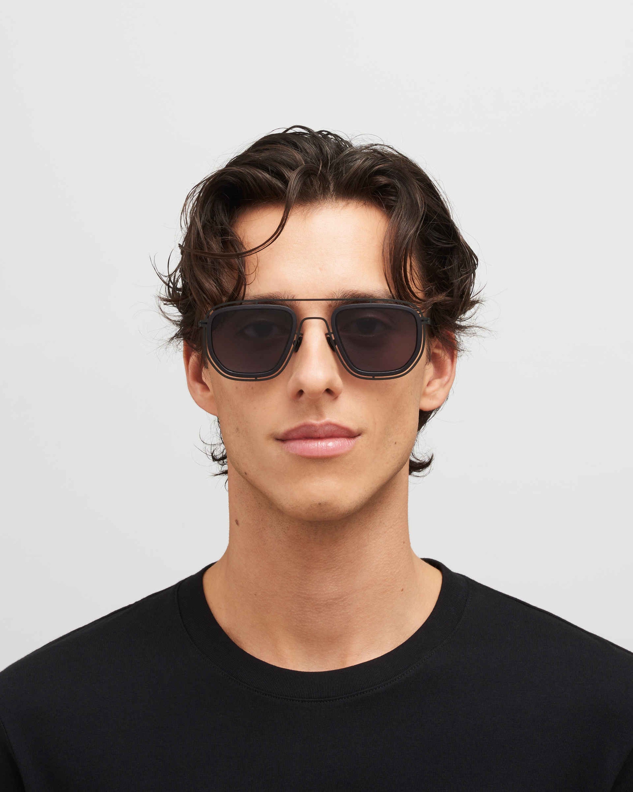 MYKITA FERLO MH6 PITCH BLACK/BLACK Pitch Black/Black / Cool Grey