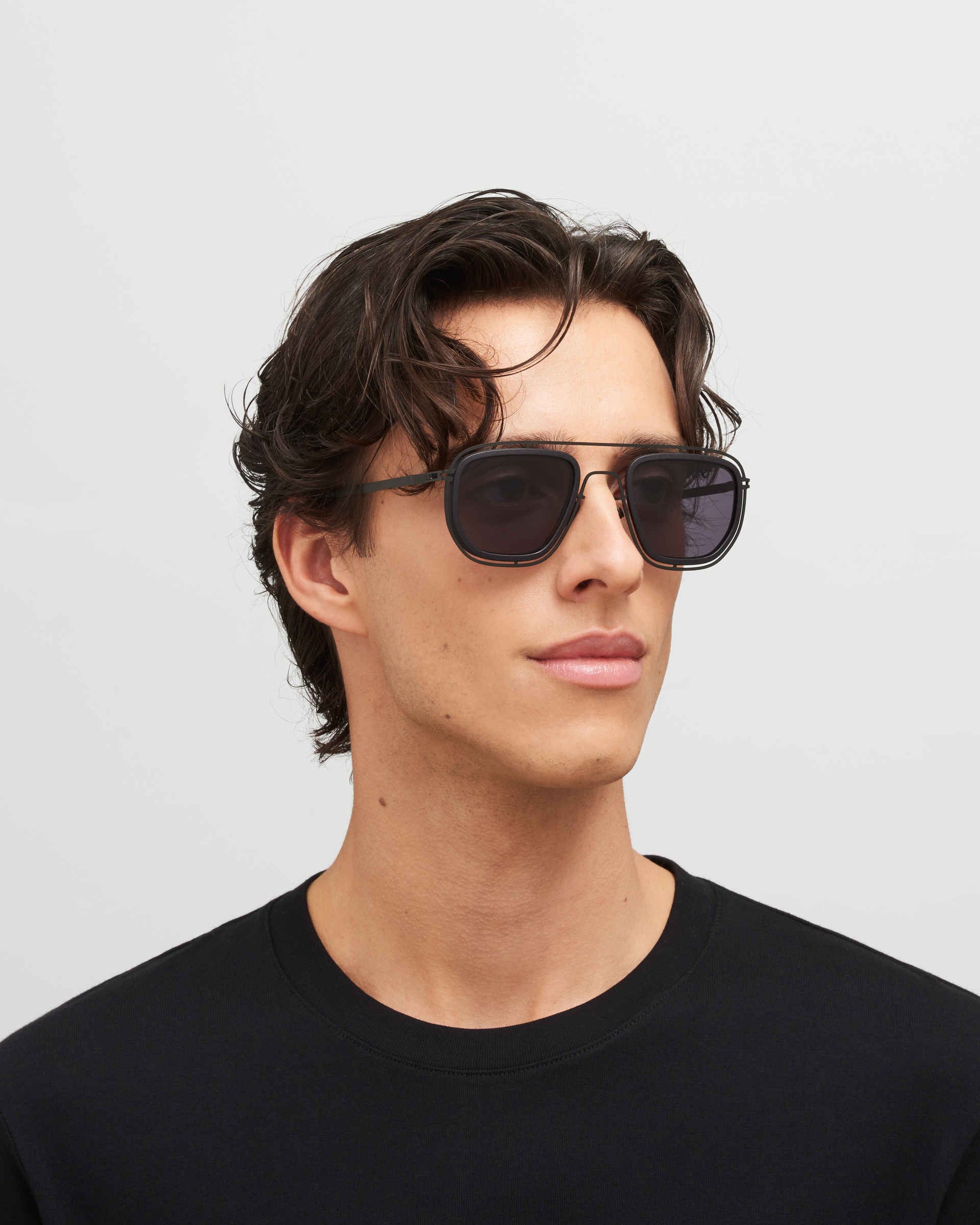 MYKITA FERLO MH6 PITCH BLACK/BLACK Pitch Black/Black / Cool Grey