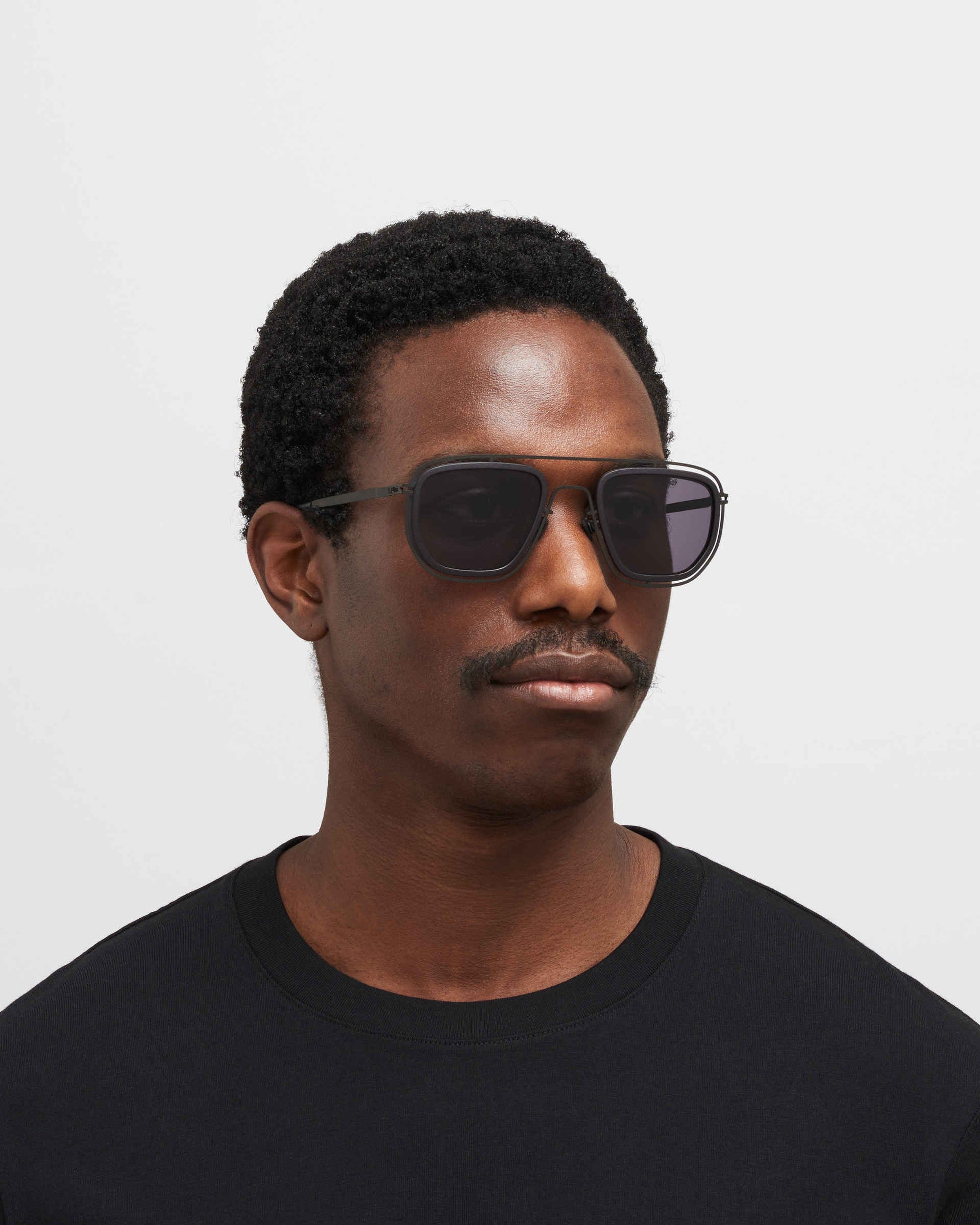 MYKITA FERLO MH6 PITCH BLACK/BLACK Pitch Black/Black / Cool Grey