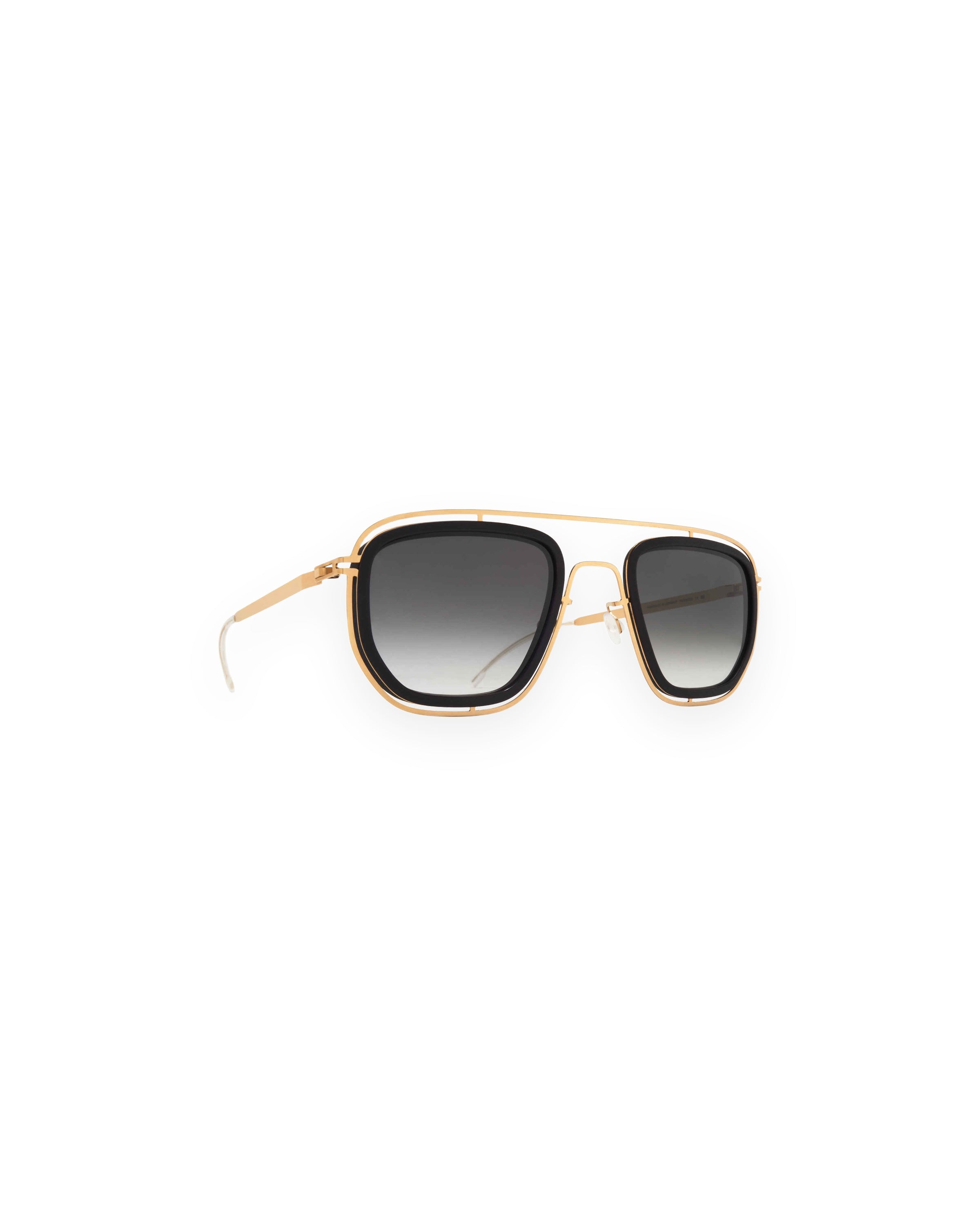 MYKITA FERLO MH7 PITCH BLACK/GLOSSY GOLD Pitch Black/Glossy Gold / Rawblack Gradient