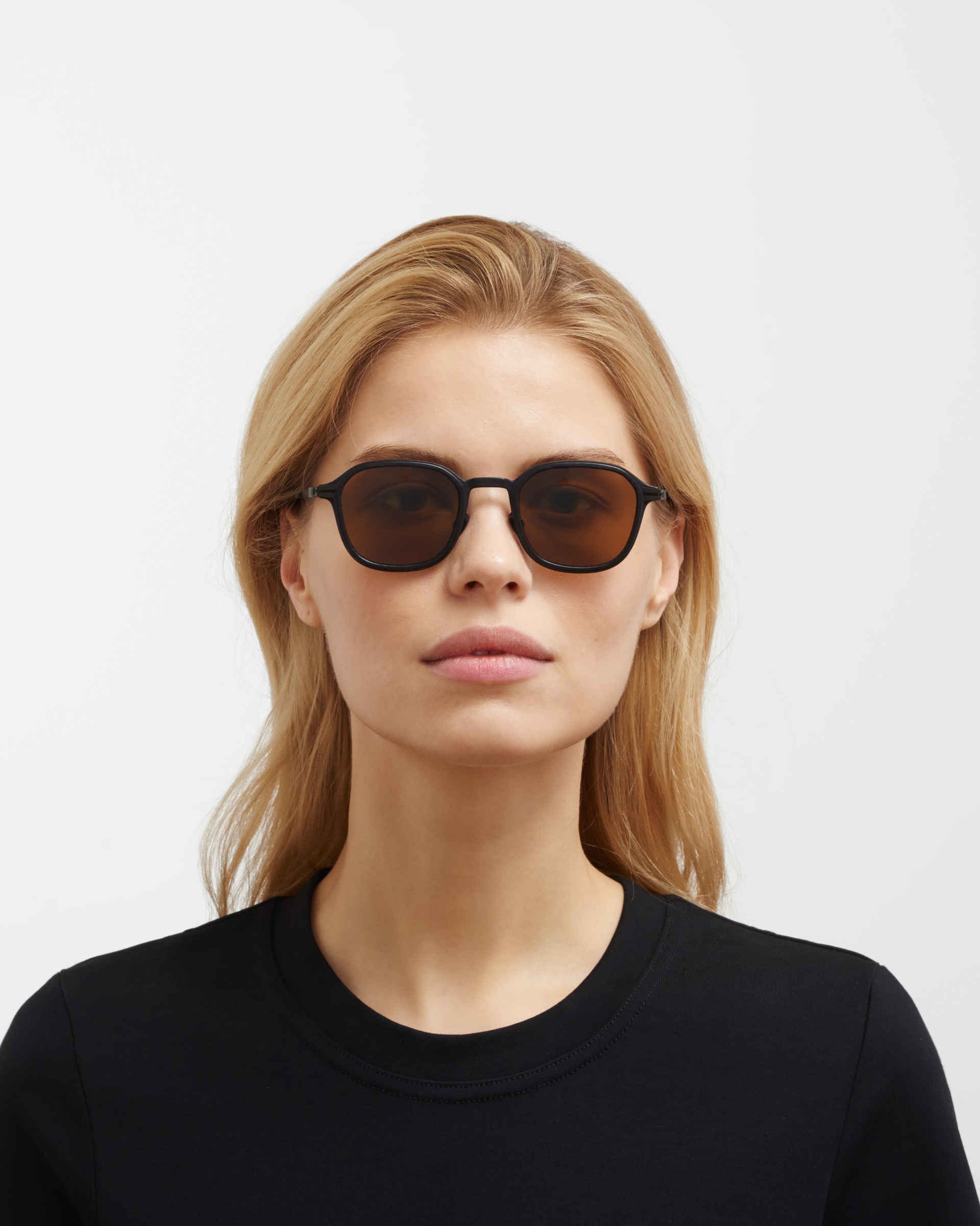 MYKITA FIR MH6 PITCH BLACK/BLACK Pitch Black/Black / Polarized Pro Amber Brown