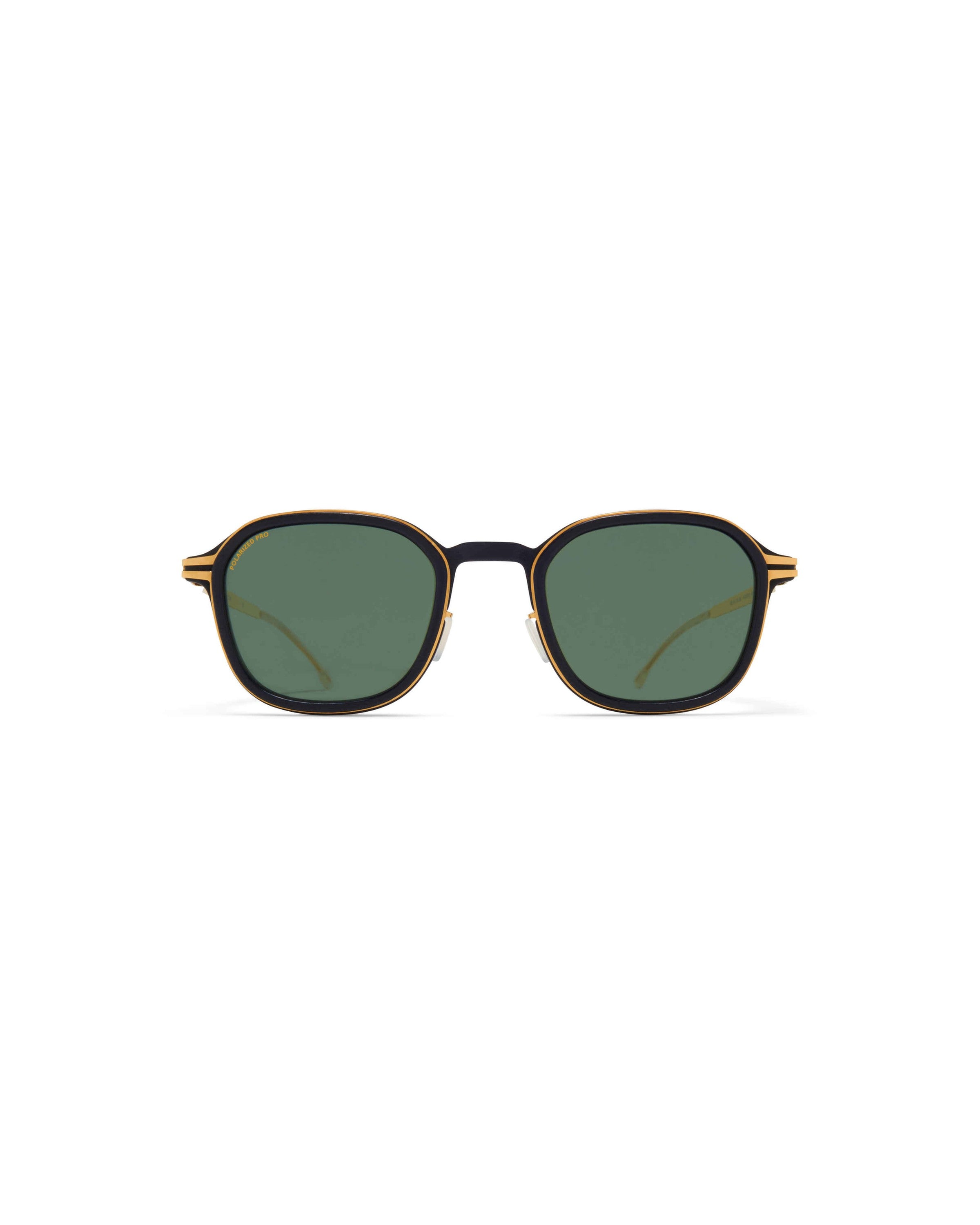 MYKITA FIR MH7 PITCH BLACK/GLOSSY GOLD Pitch Black/Glossy Gold / Polarized Pro Green 15