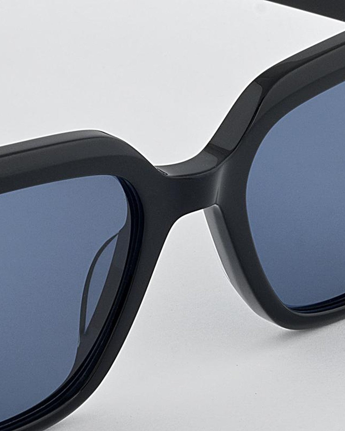 Close-up of the bridge and temple junction on EYEPETIZER FRENCHIE C.A-58 sunglasses.